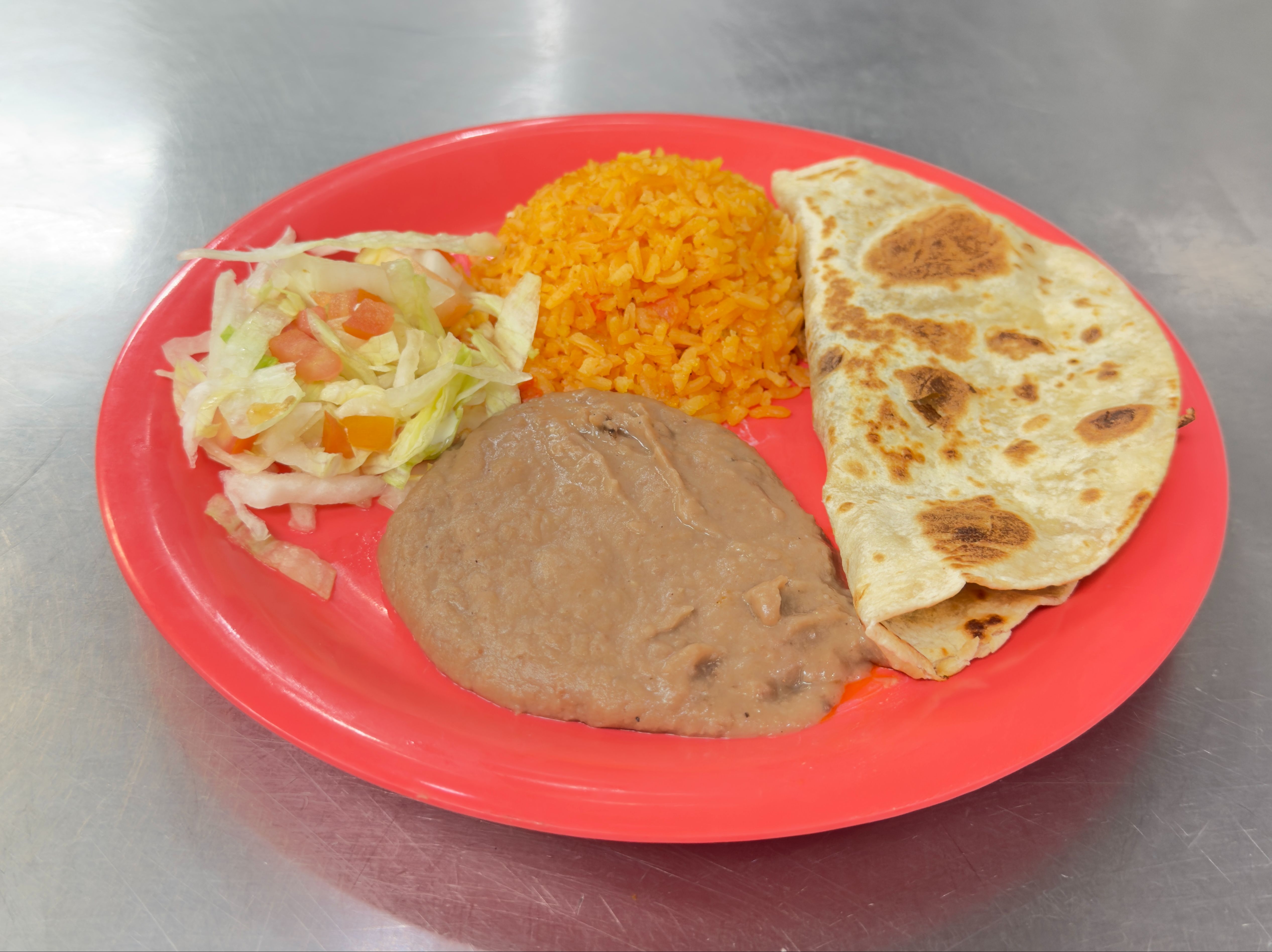 Jr Cheese Quesadilla Plate.