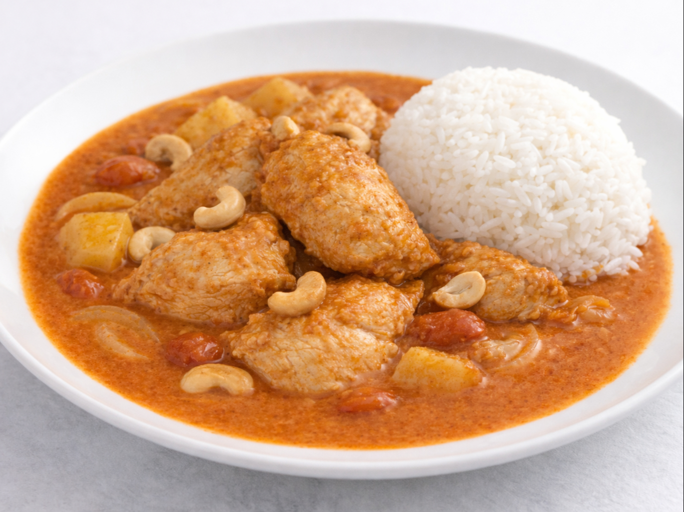 Massaman Curry (L).
