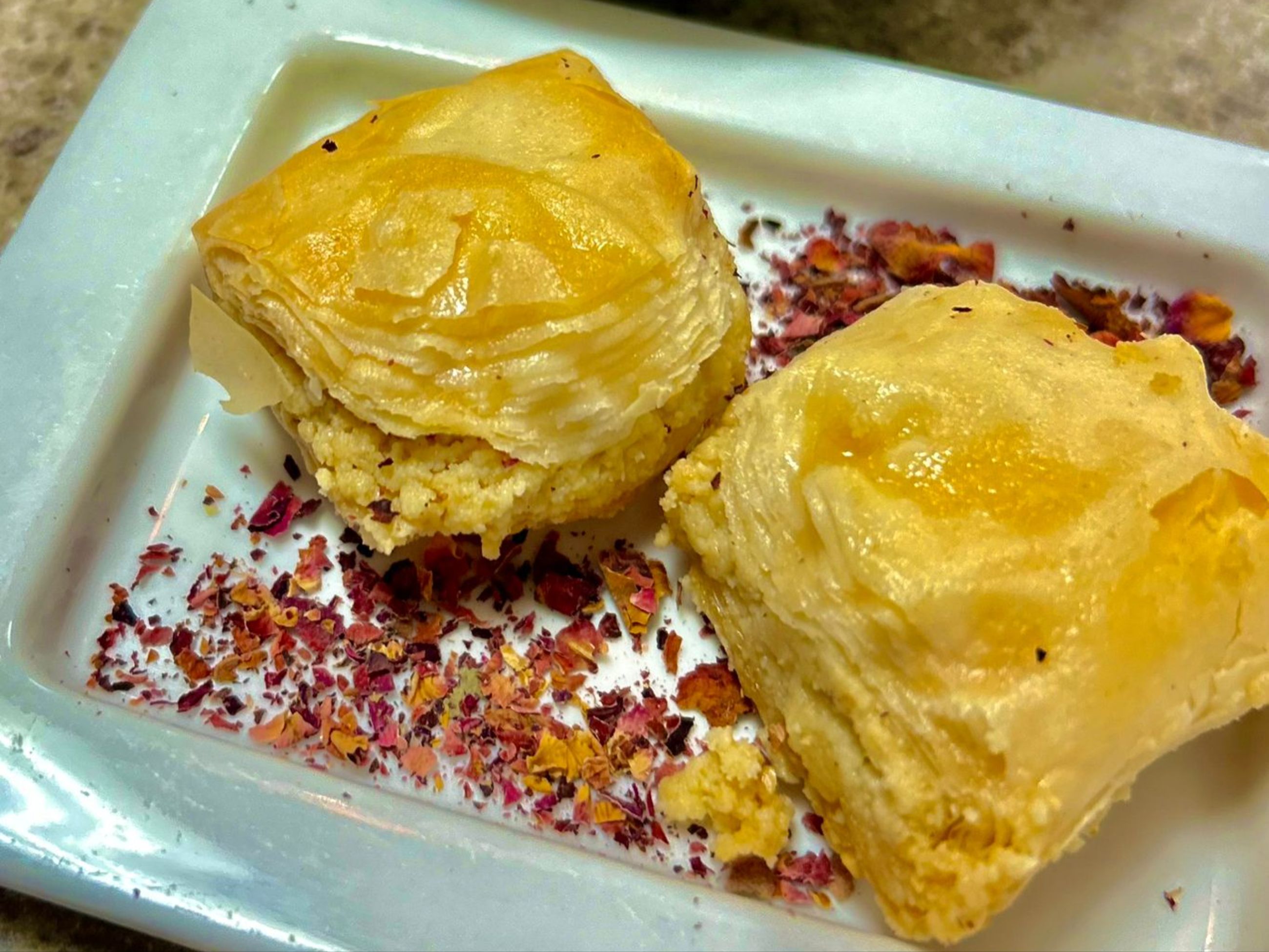 Mini Rose Halwa Baklava (1pc)