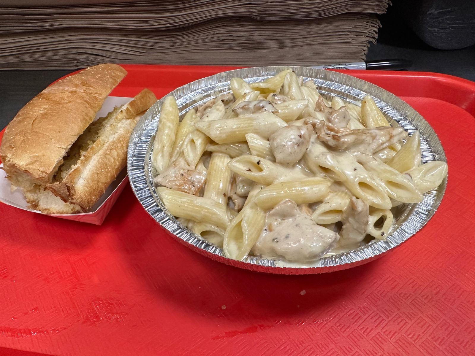 Alfredo with Grilled Chicken Pasta (online)