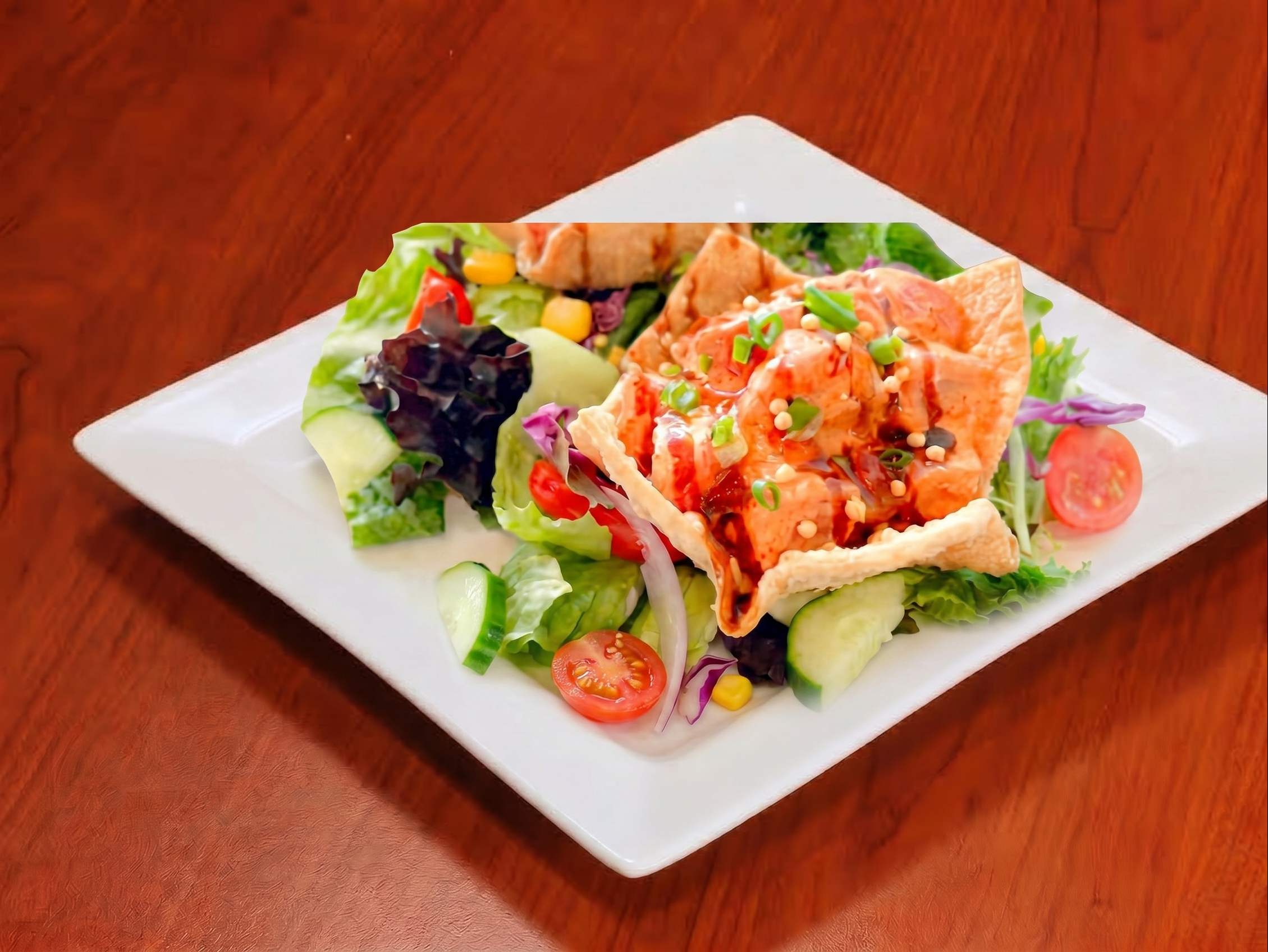2pcs Spicy Ahi Wonton.