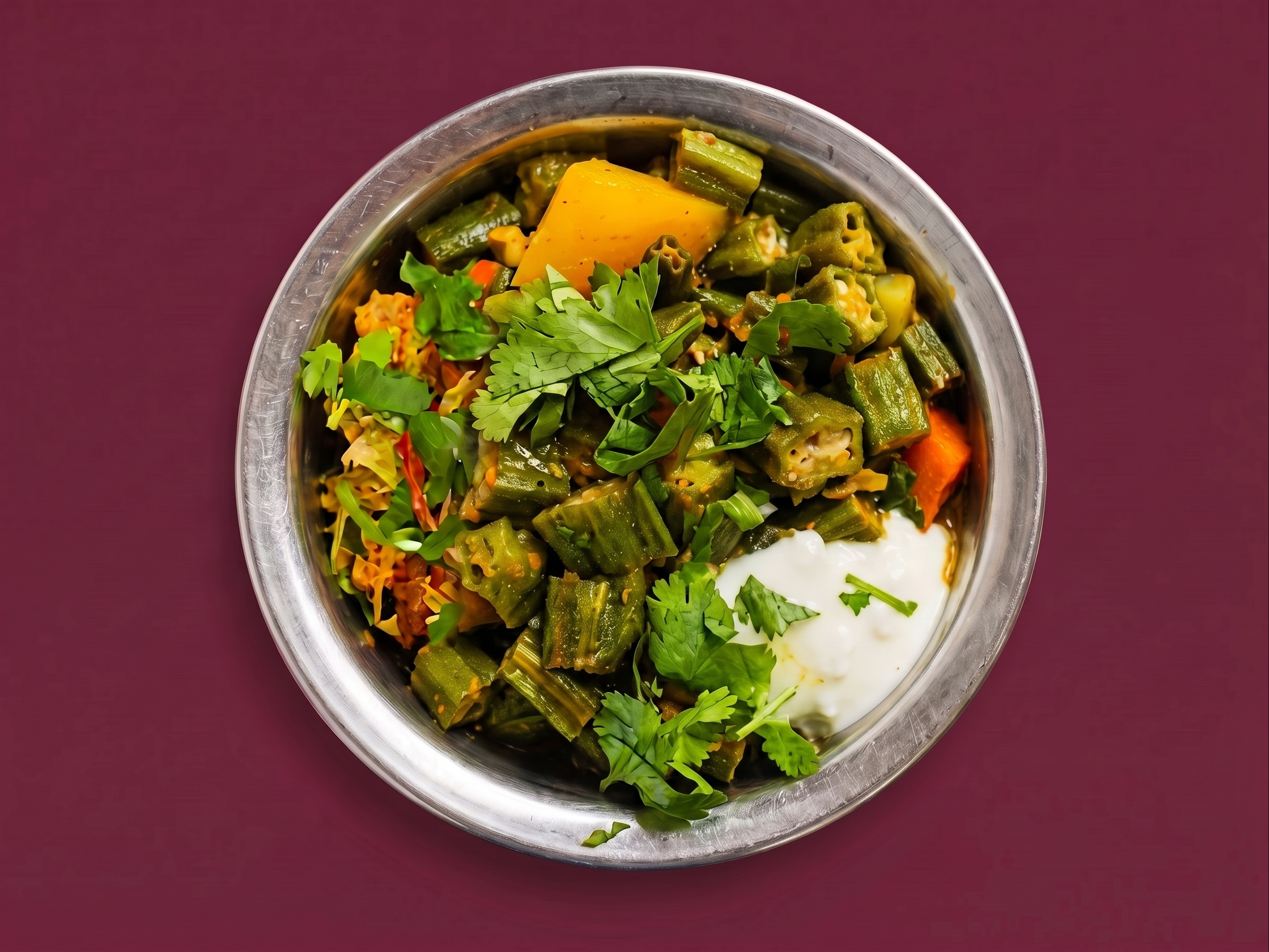 72. Okra Masala.