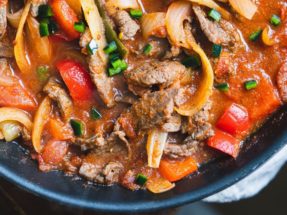 Bistec a la Mexicana.