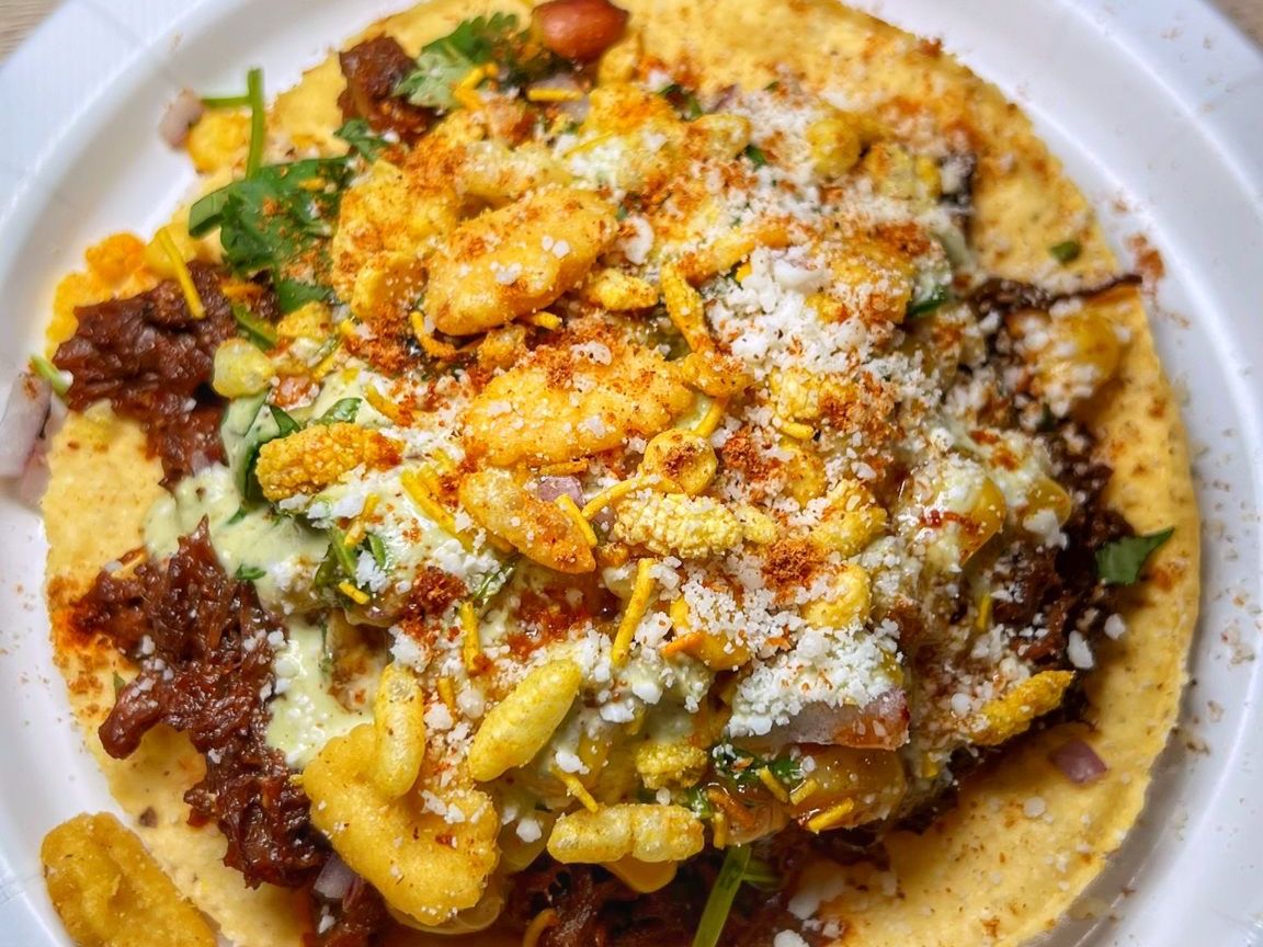 Bihari Elotes Toastada Chaat