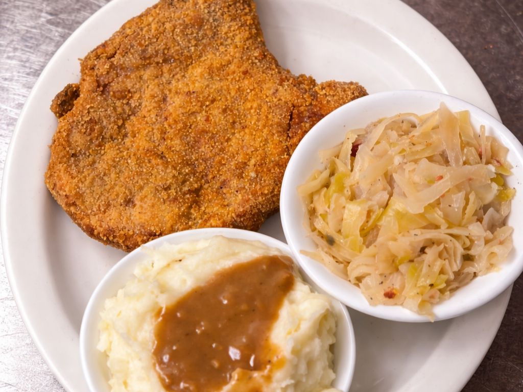 Breaded Pork Chop Plate.