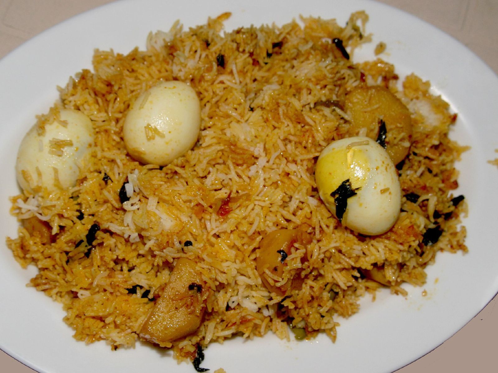 Gongura Egg Biryani.