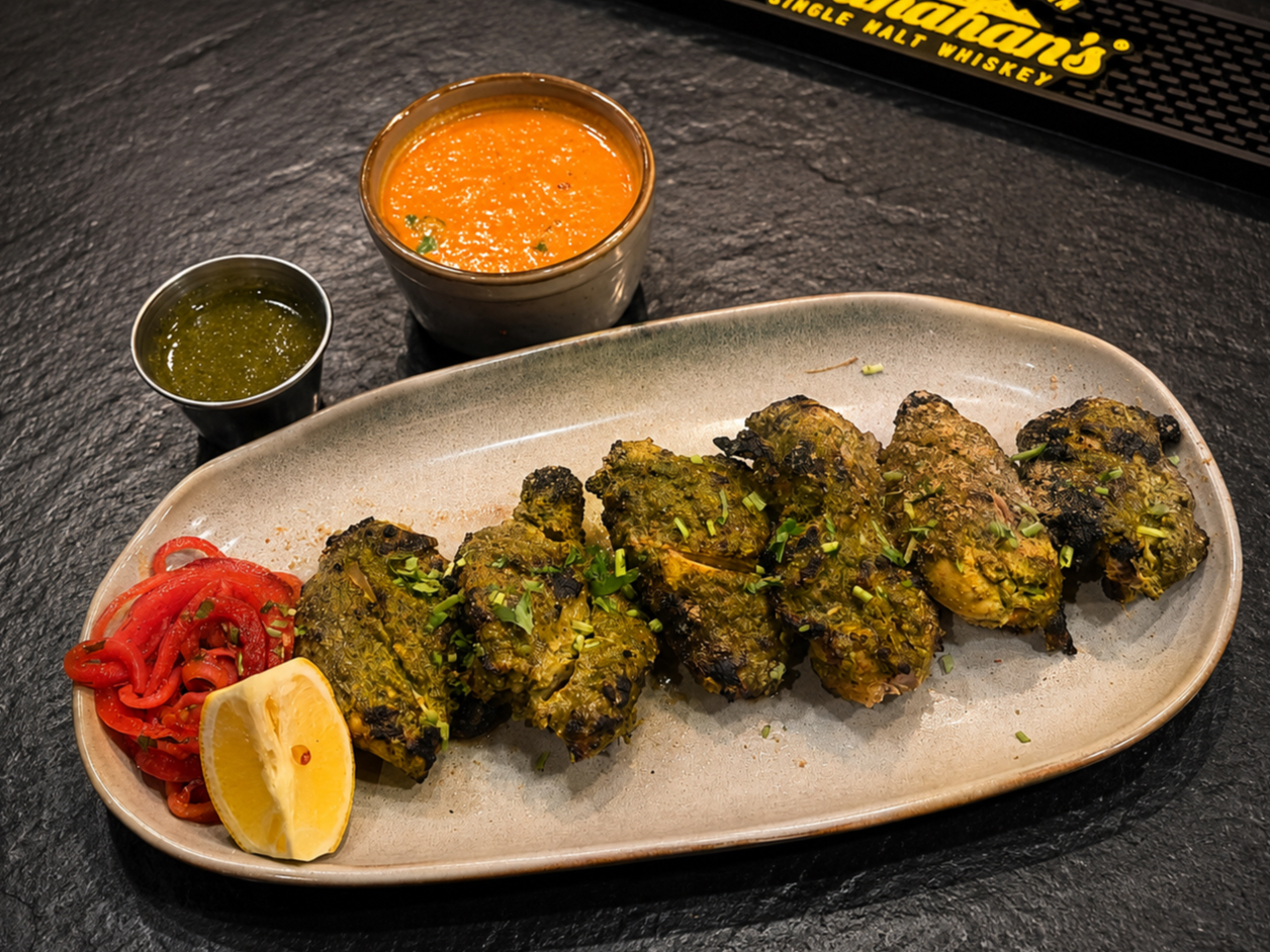 Hariyali Chicken Kebab.