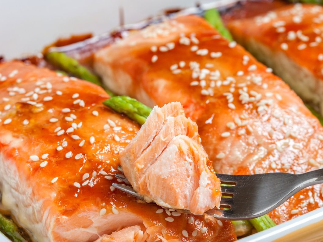 R 2. Salmon Teriyaki Bowl.