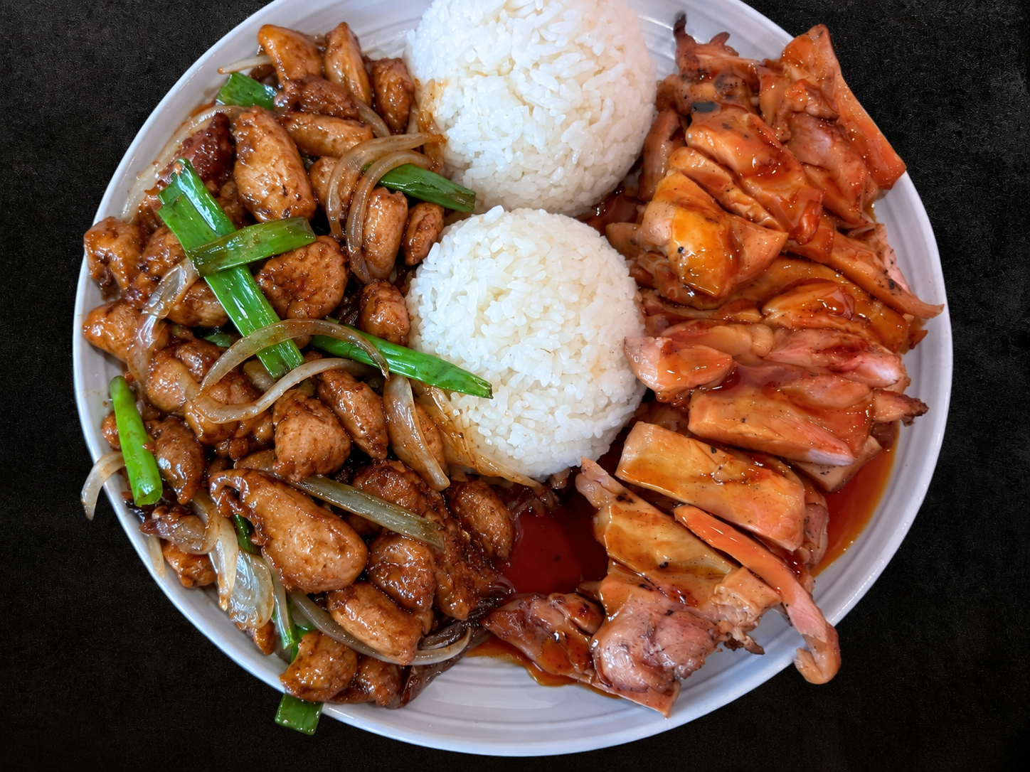 Chicken & Mongolian Chicken.