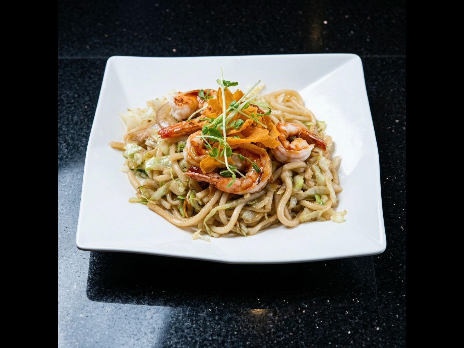 Shrimp Udon Noodles.