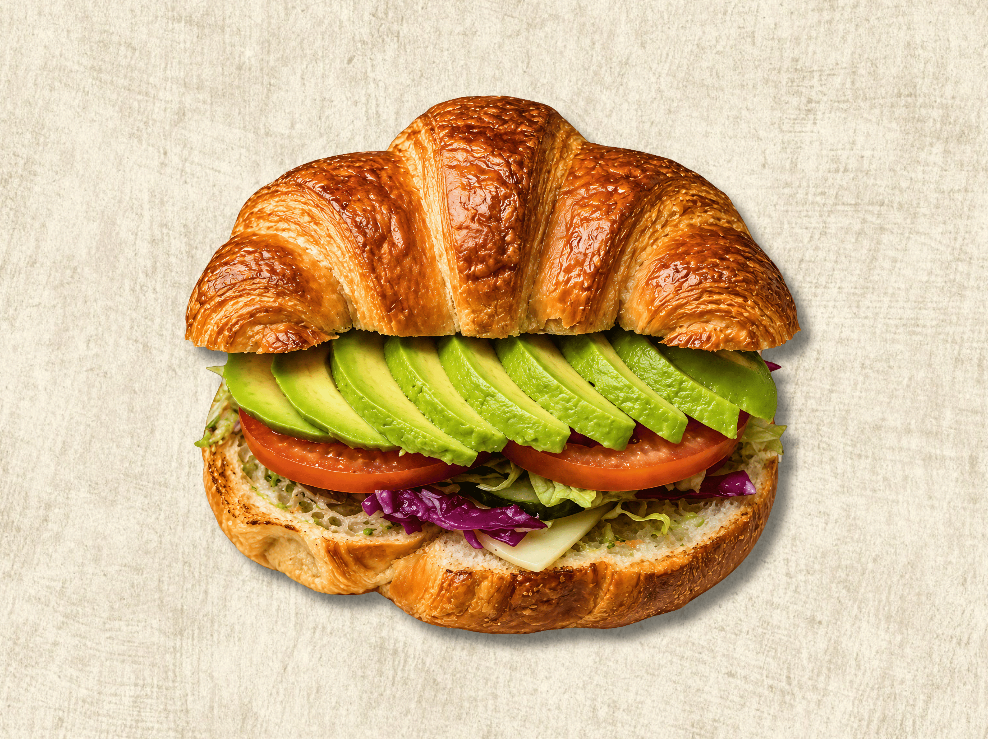 Avocado Croissant Sandwich