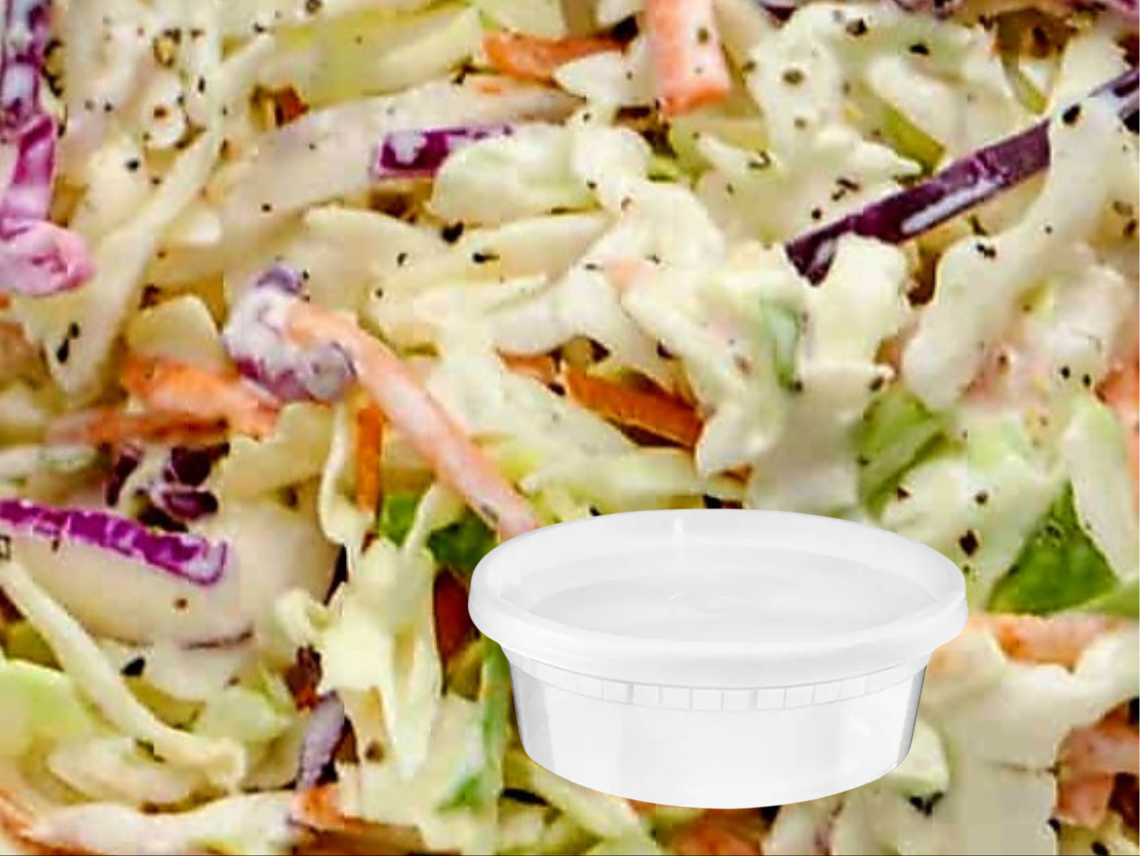 8oz Camo Coleslaw (approx. 2 servings).