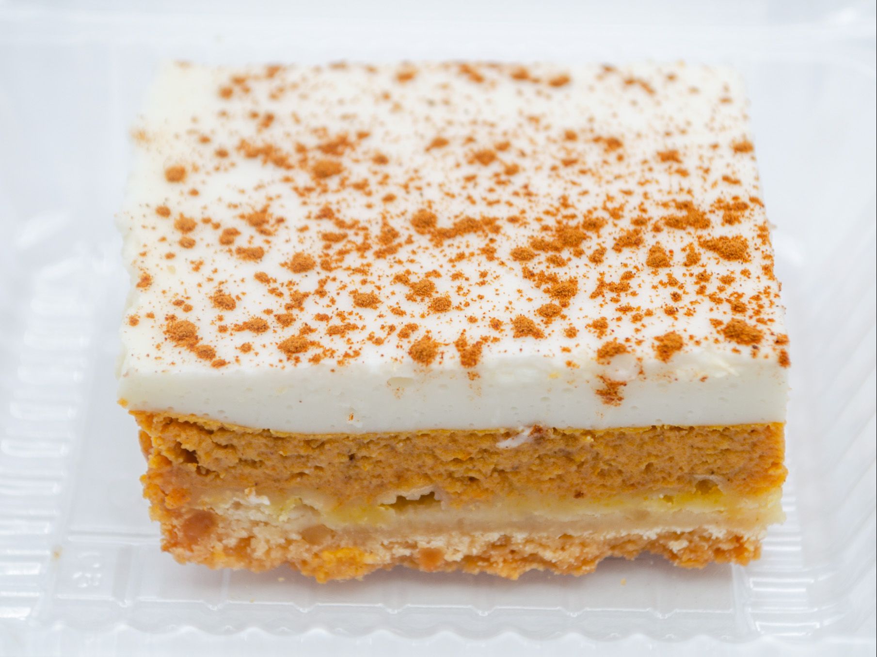 Pumpkin Haupia Dessert from Yama's Fish Market — Spiced pumpkin with a haupia layer — a local twist on a holiday favorite.