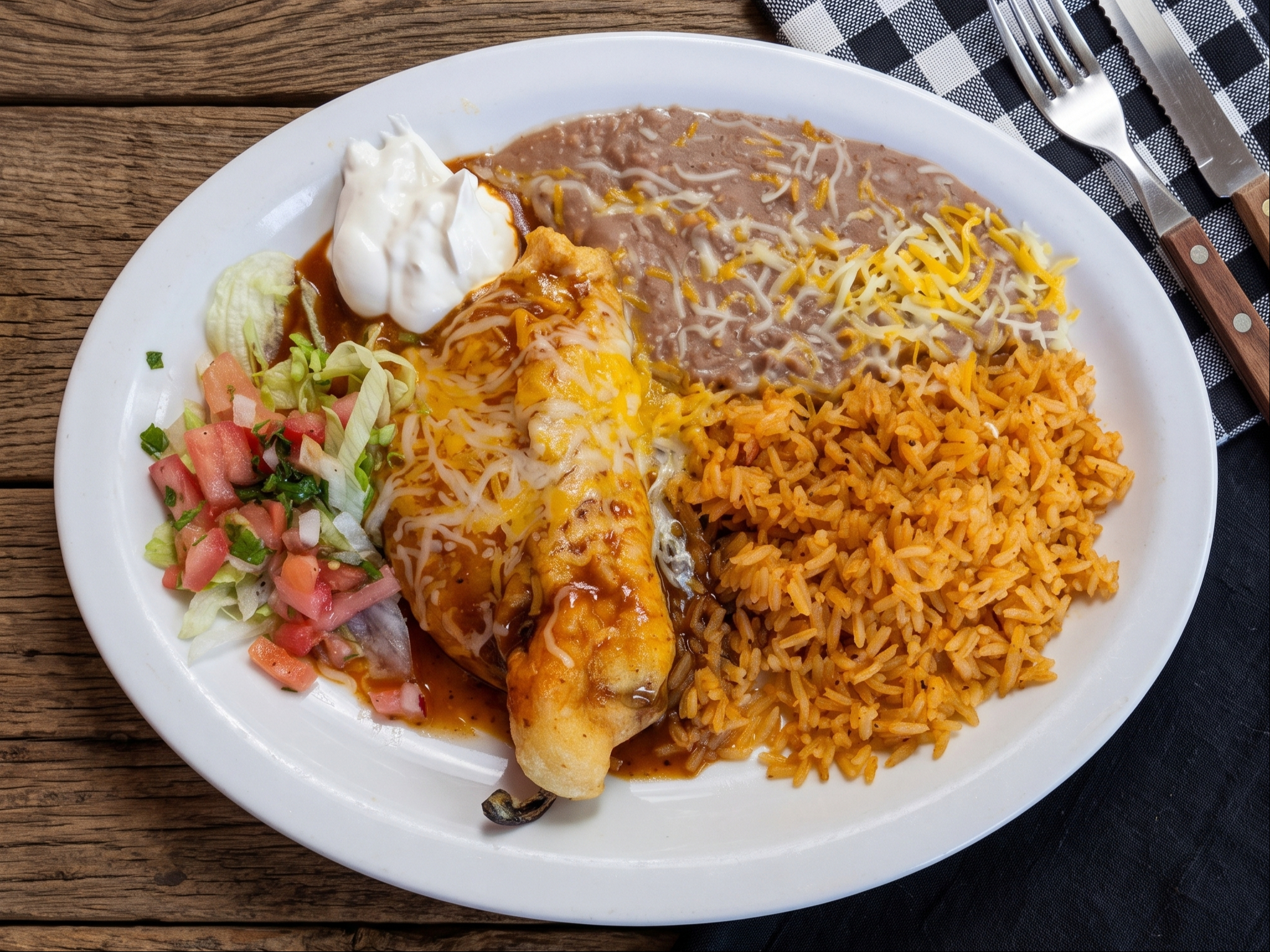 Ground Beef Chile Relleno.