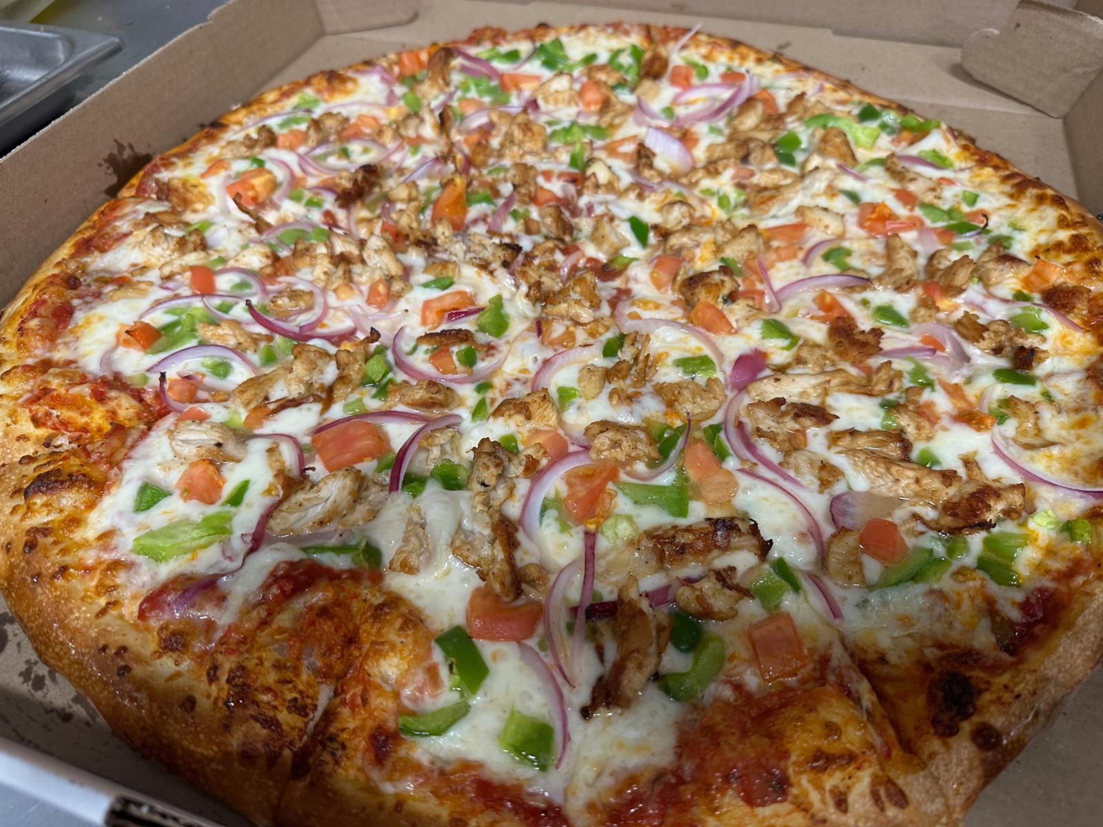 Chicken Fiesta Pizza.