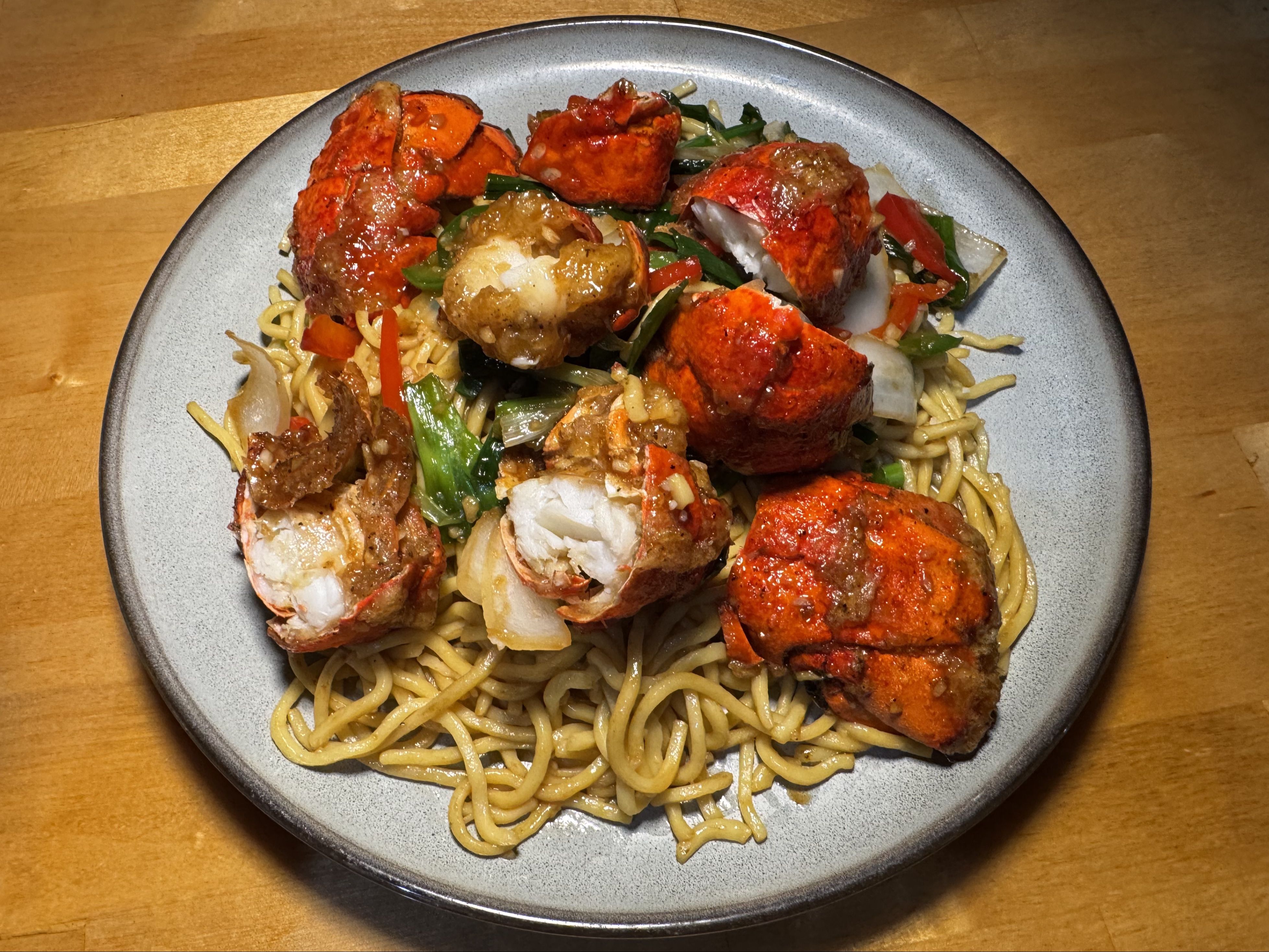 DRAGON LOBSTER NOODLES.