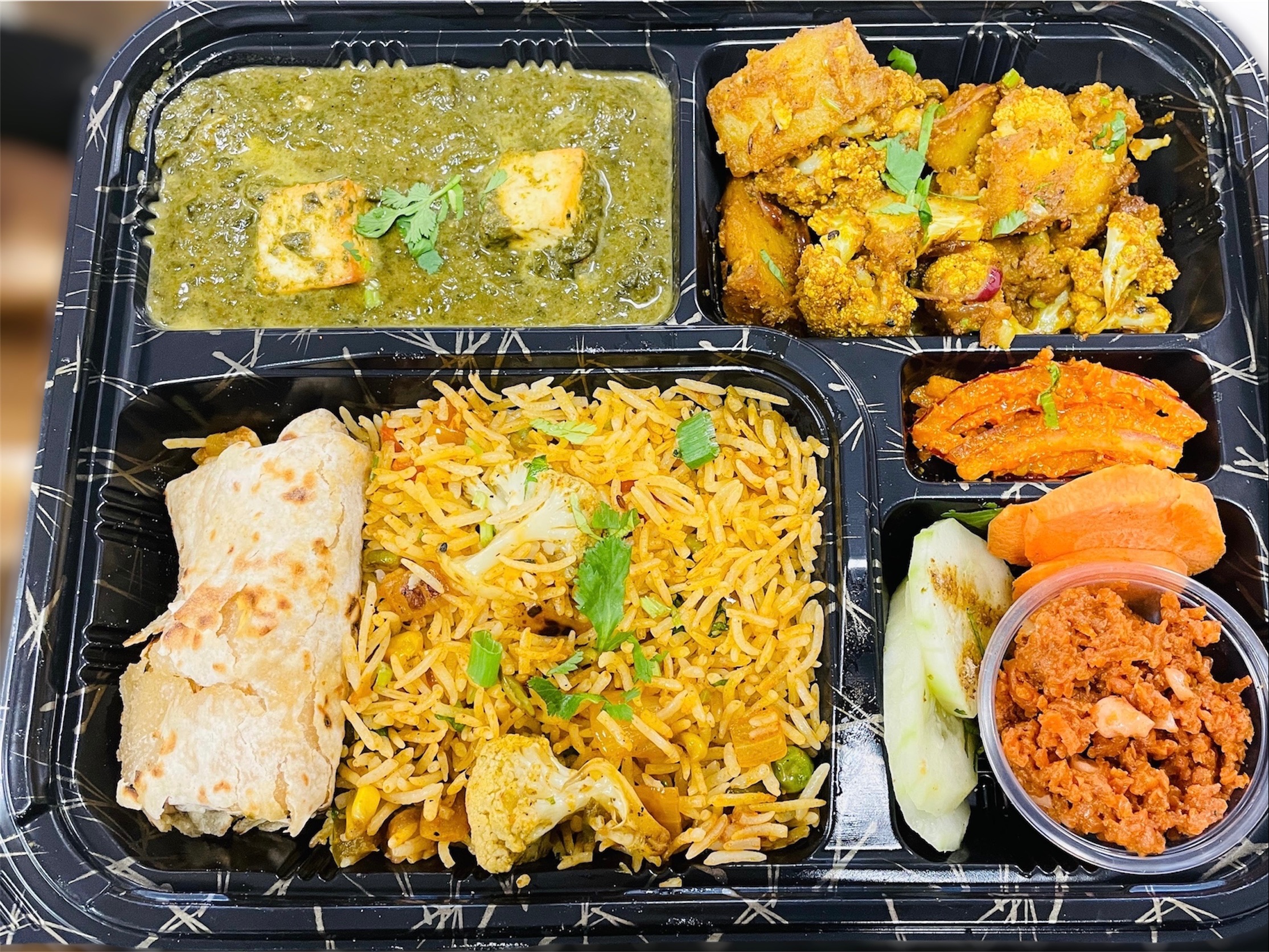 Vegetarian Lunch Box.