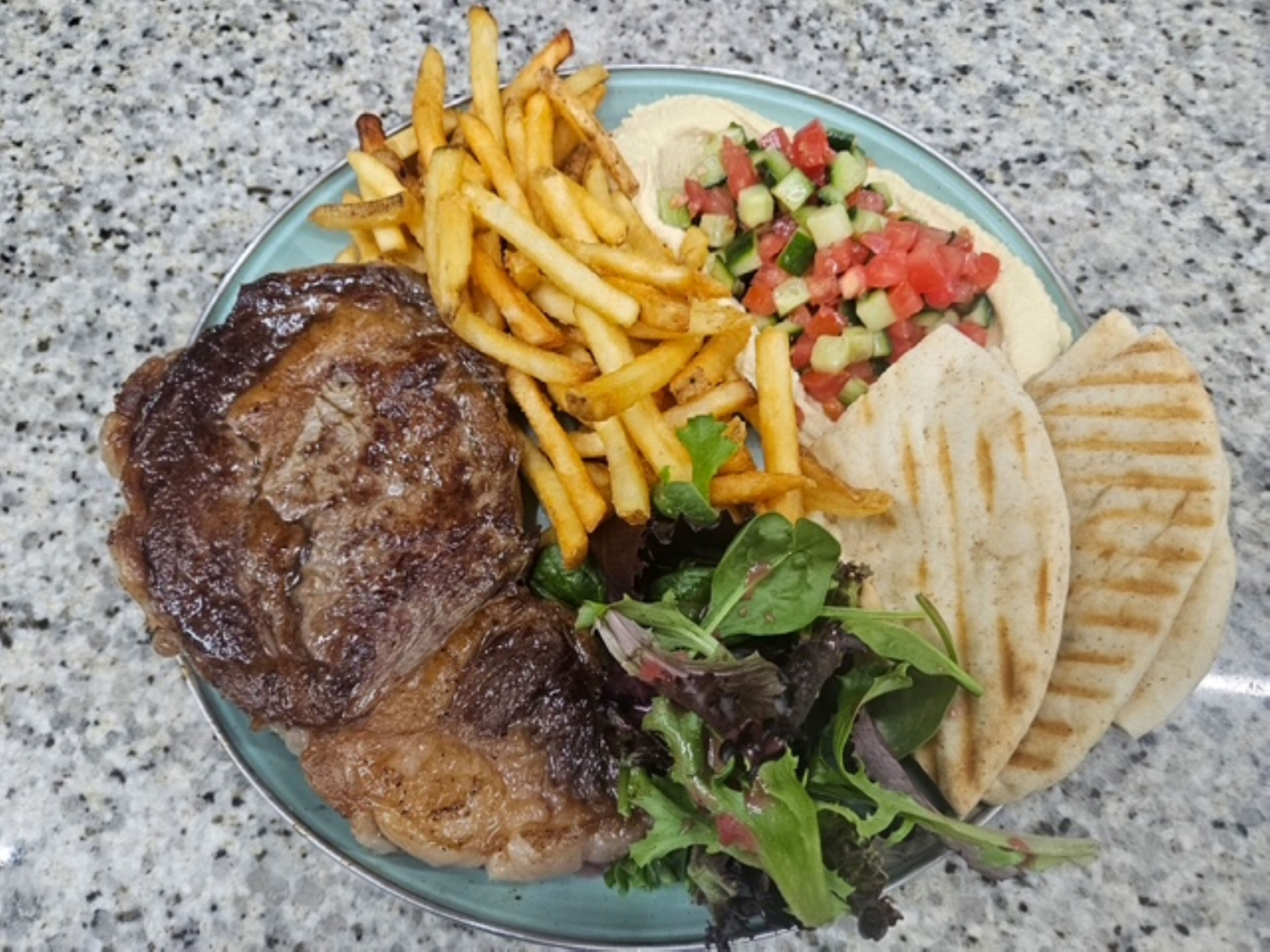 Ribeye Steak P!atter.