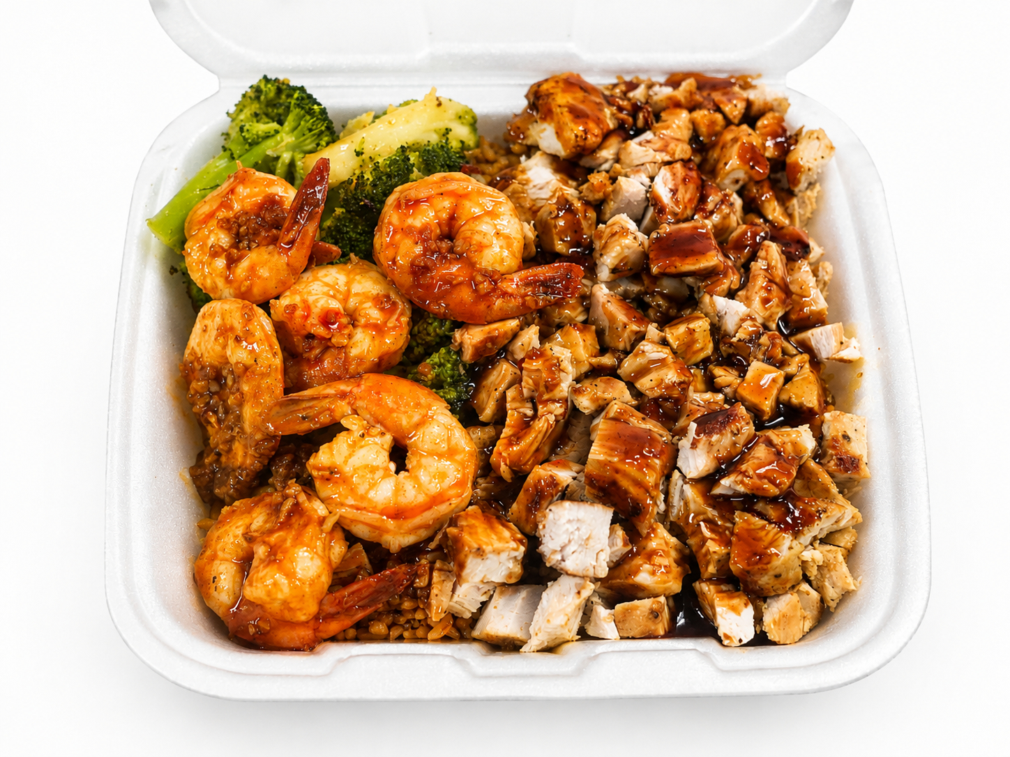Jerk Chicken & Shrimp Fried Rice.