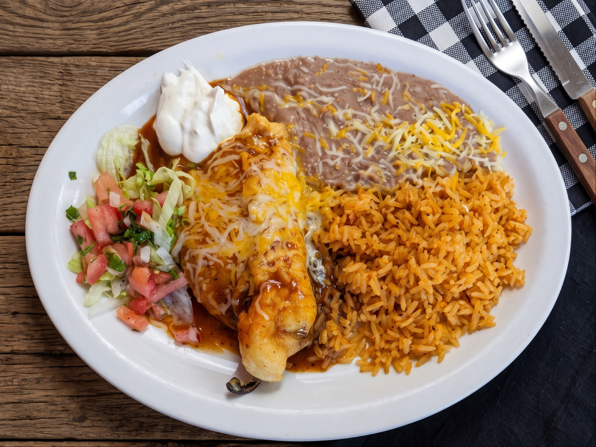 Shredded Beef Chile Relleno.