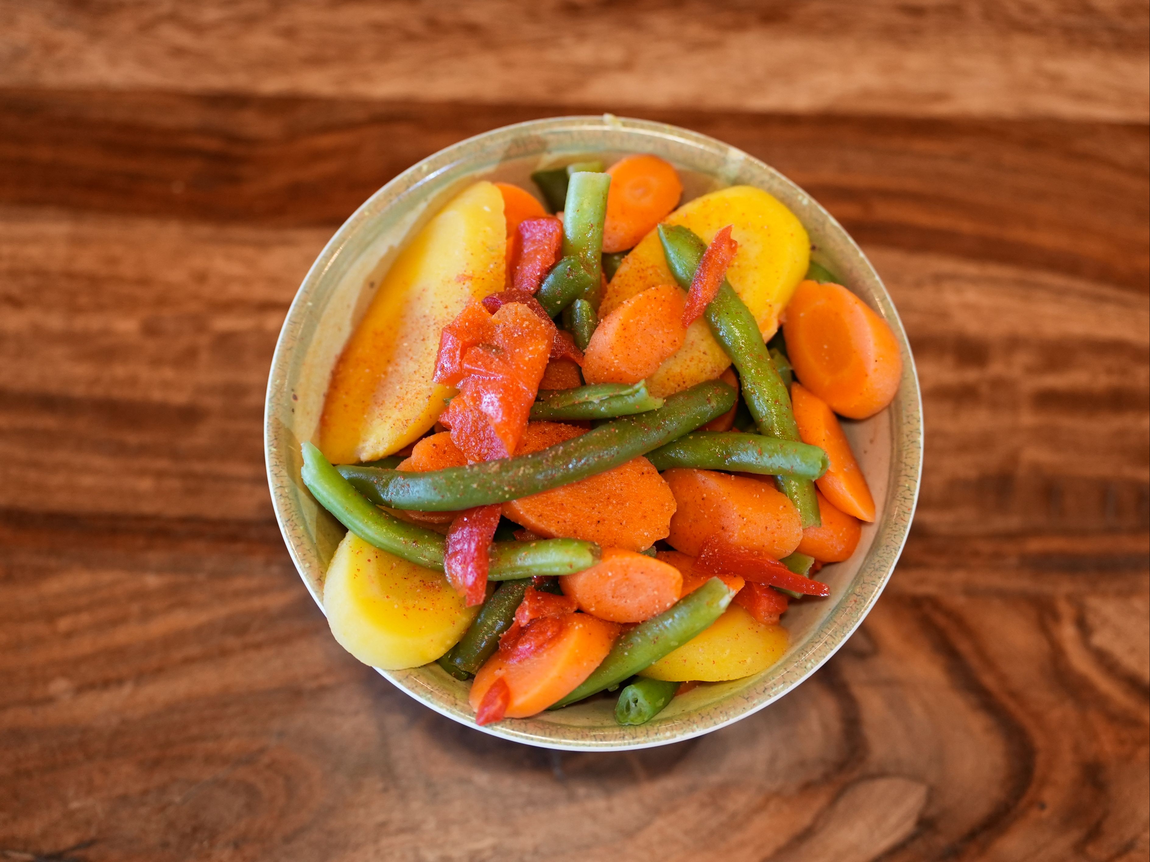 Steamed Vegetables.
