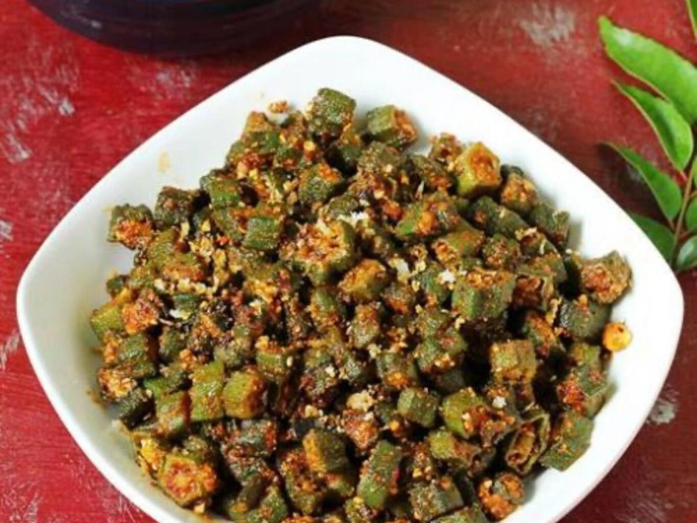 Okra Masala Fry.