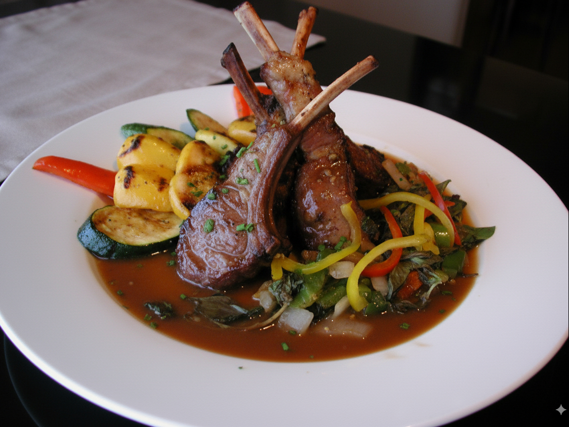Basil Rack Of Lamb.