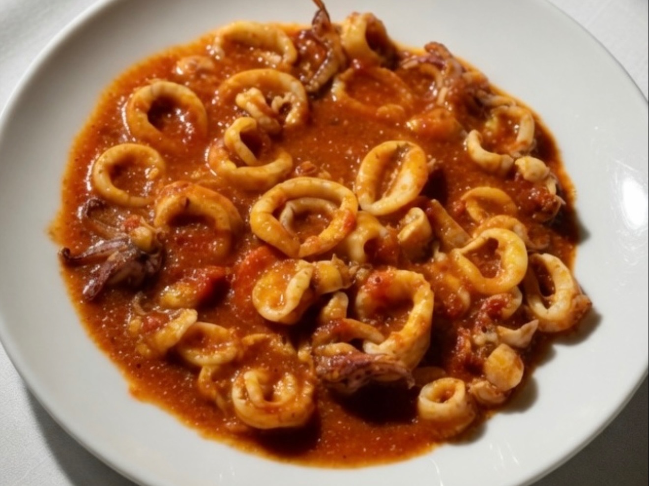 Calamari Marinara.