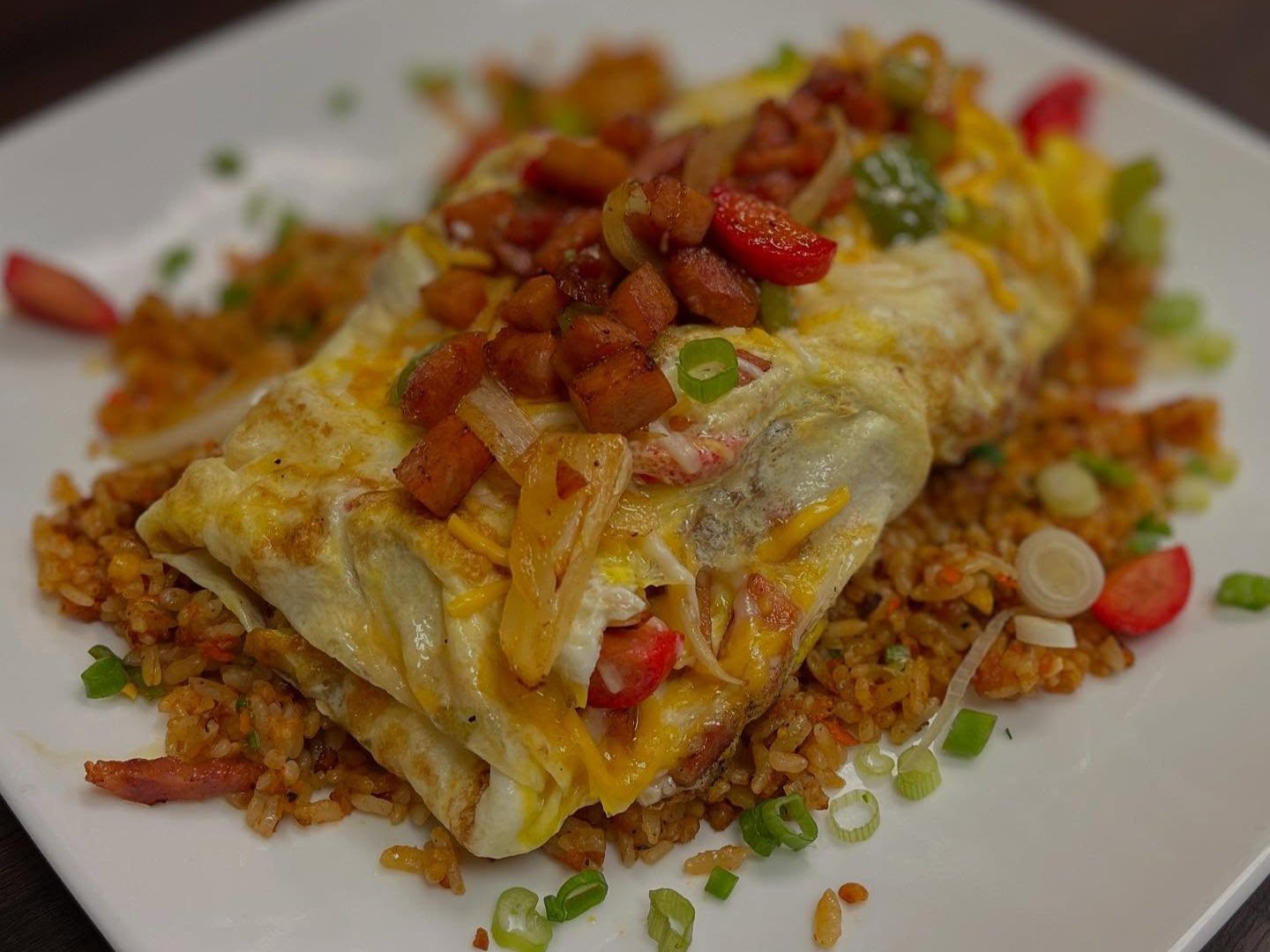 Spam & Chedda 'Is Betta' Omelette (GF).