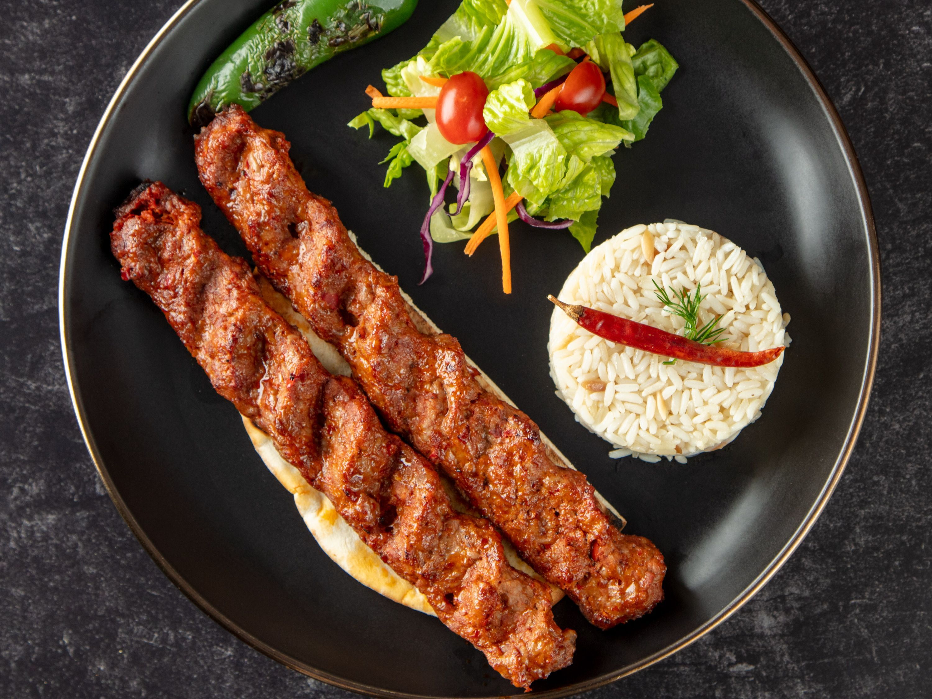 Lamb Adana Catering.
