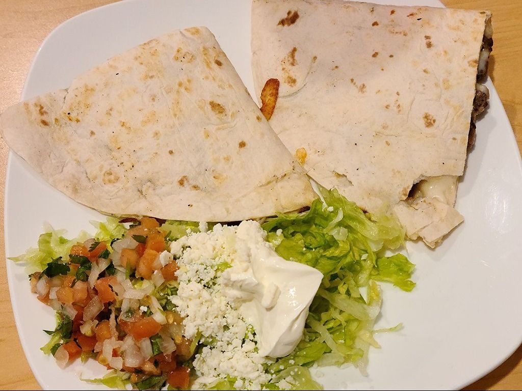 Vegetable Quesadilla.