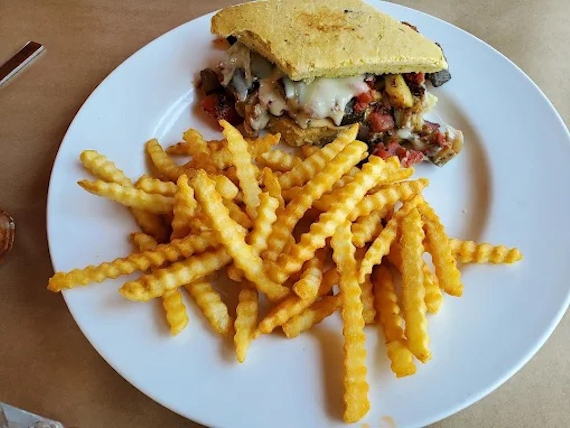 Caponata & Swiss(v) Sandwich.