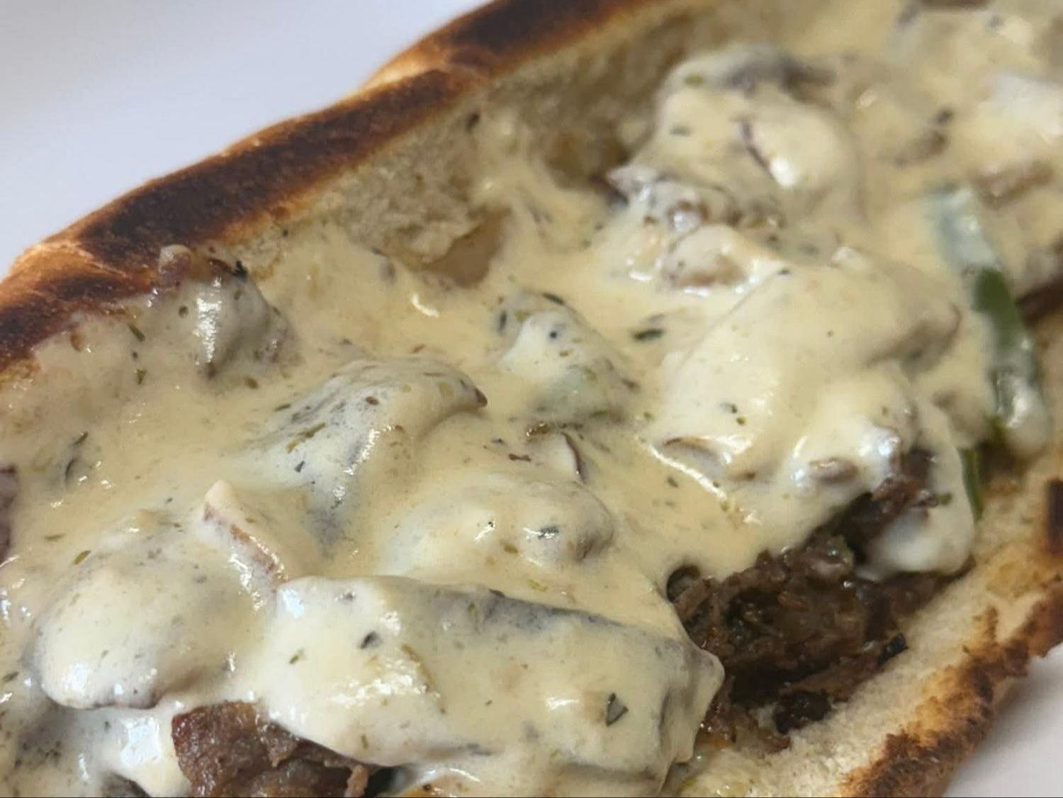 Italiano Mohawk Cheesesteak.