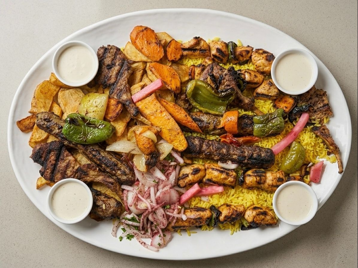 Levant Flaming Platter.