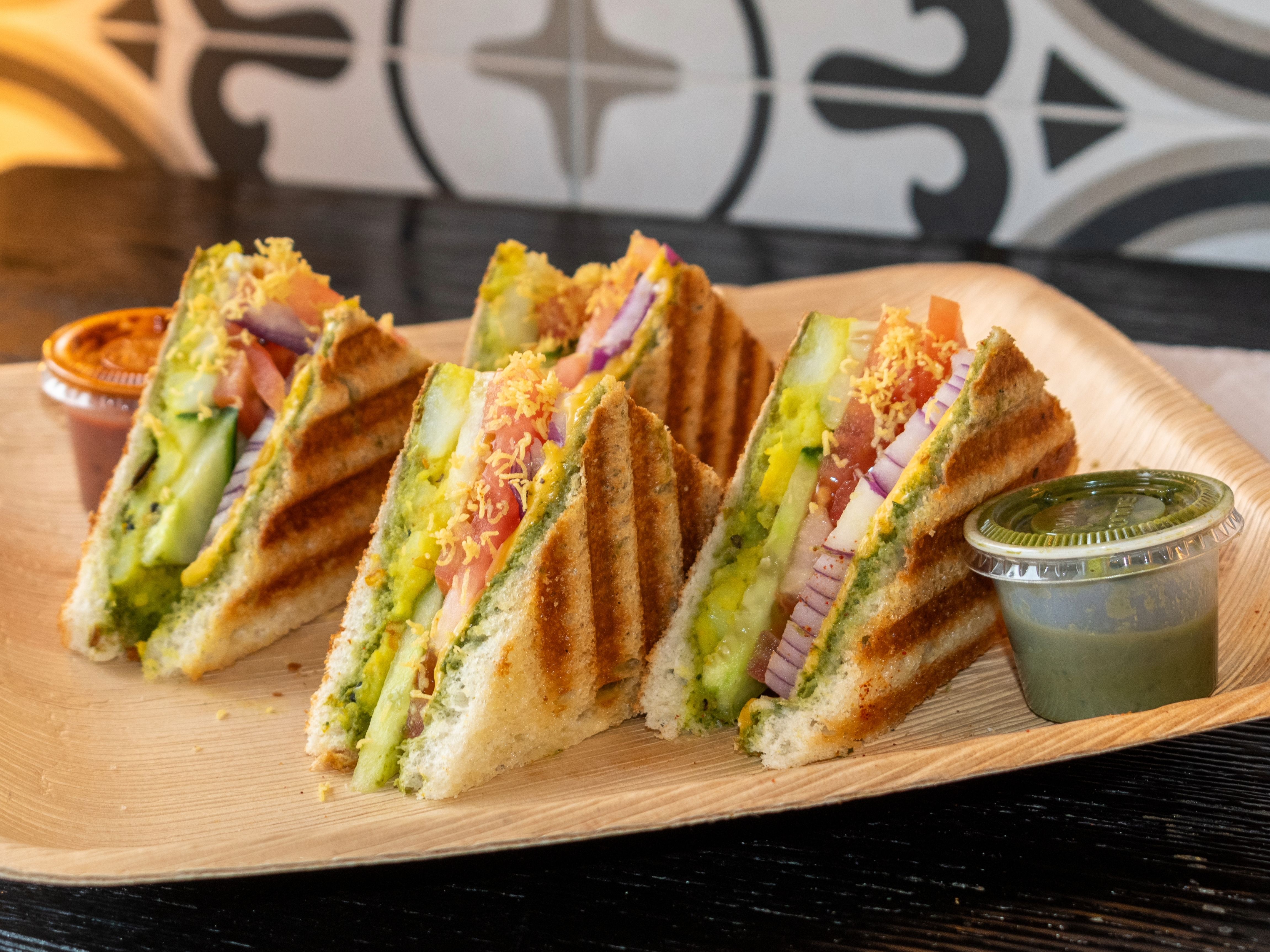 Aloo (Potato) Sandwich.