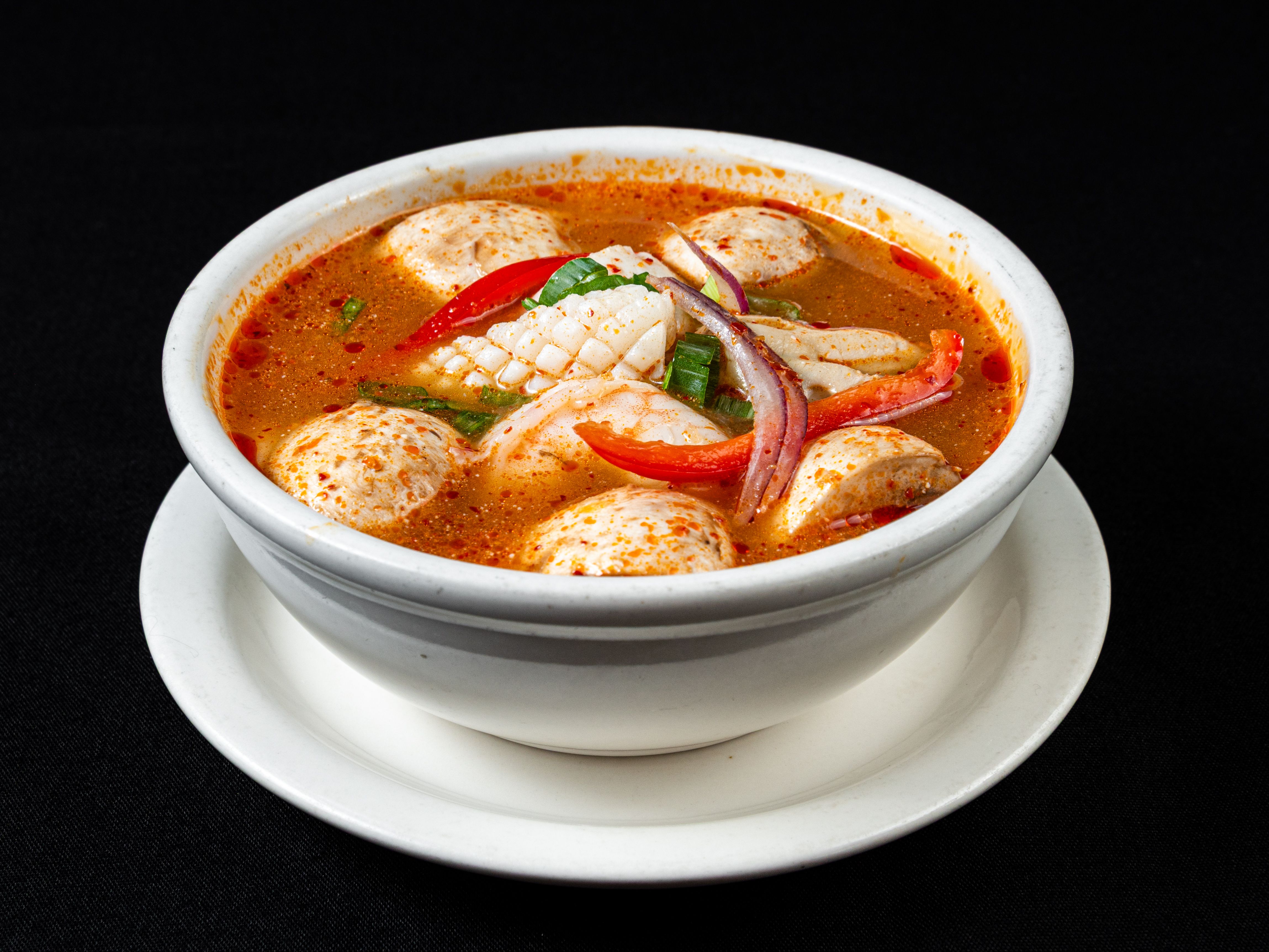 Tom Yum Seafood.