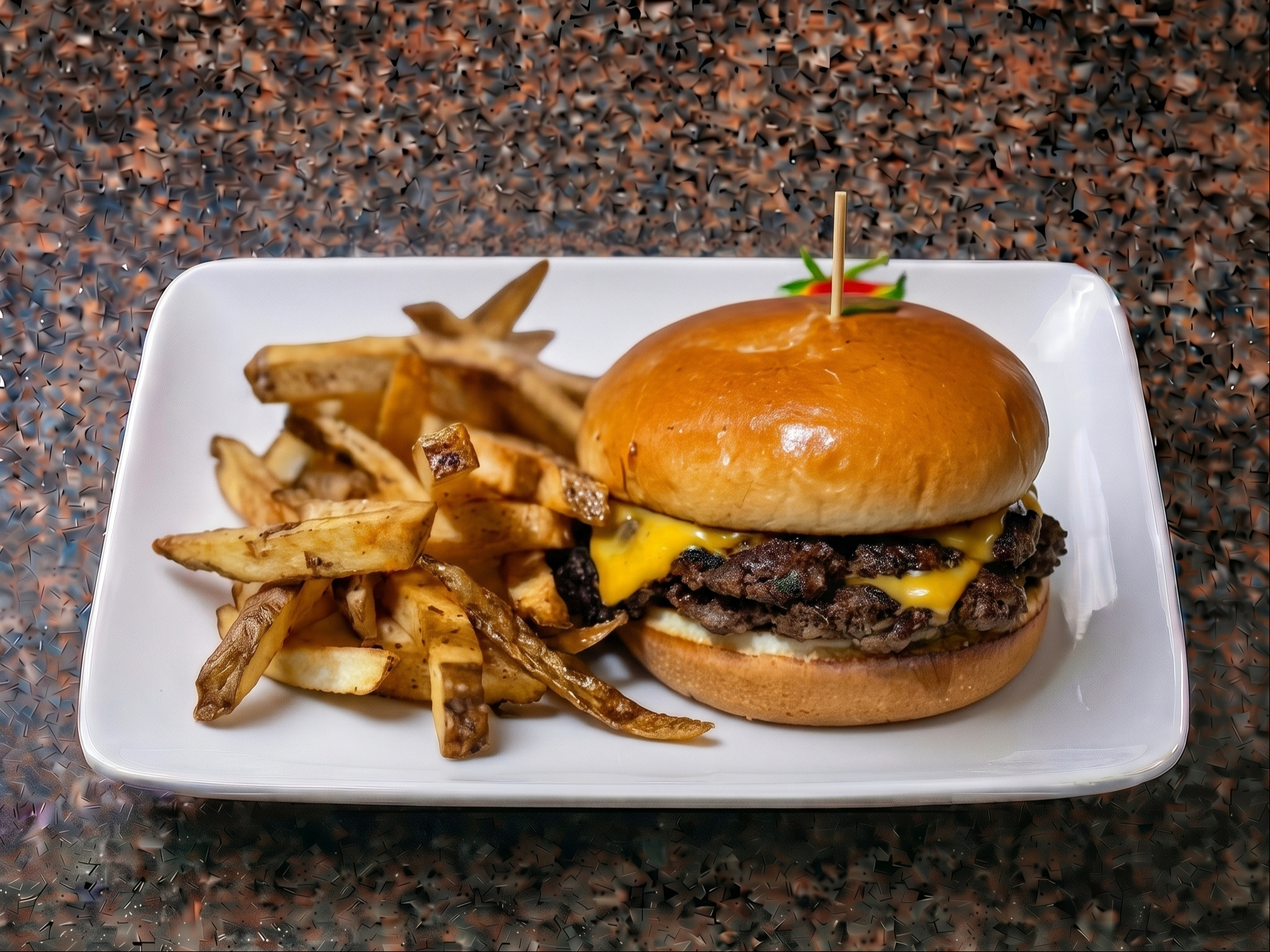 6. Cheddar Buger.