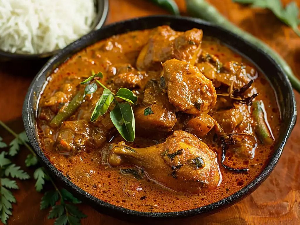 Chicken Chettinad  (Small  Tray- Serves 10-12 People).