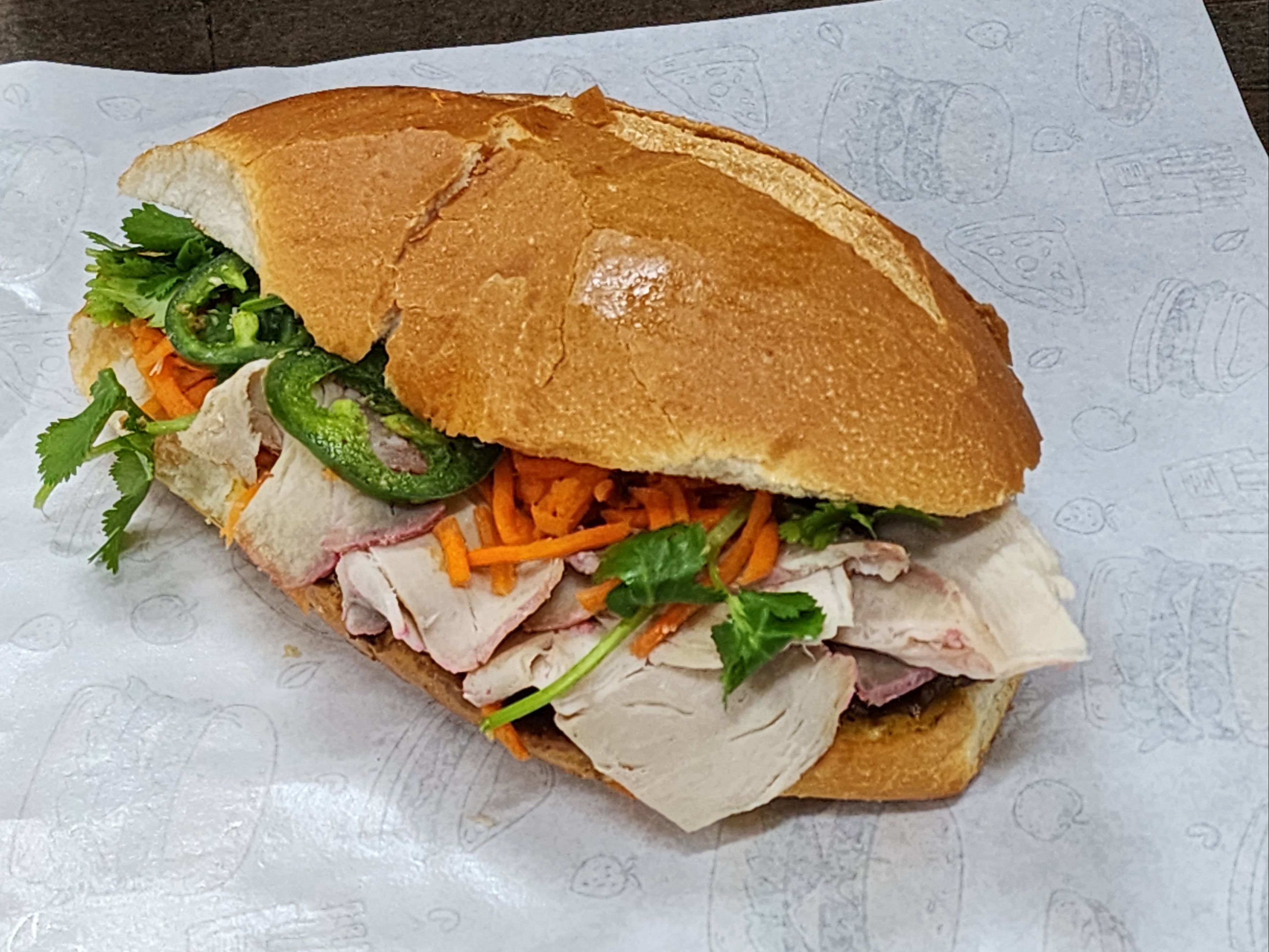 B4. Red BBQ Pork SANDWICH (Char Siu Pork)(bread)