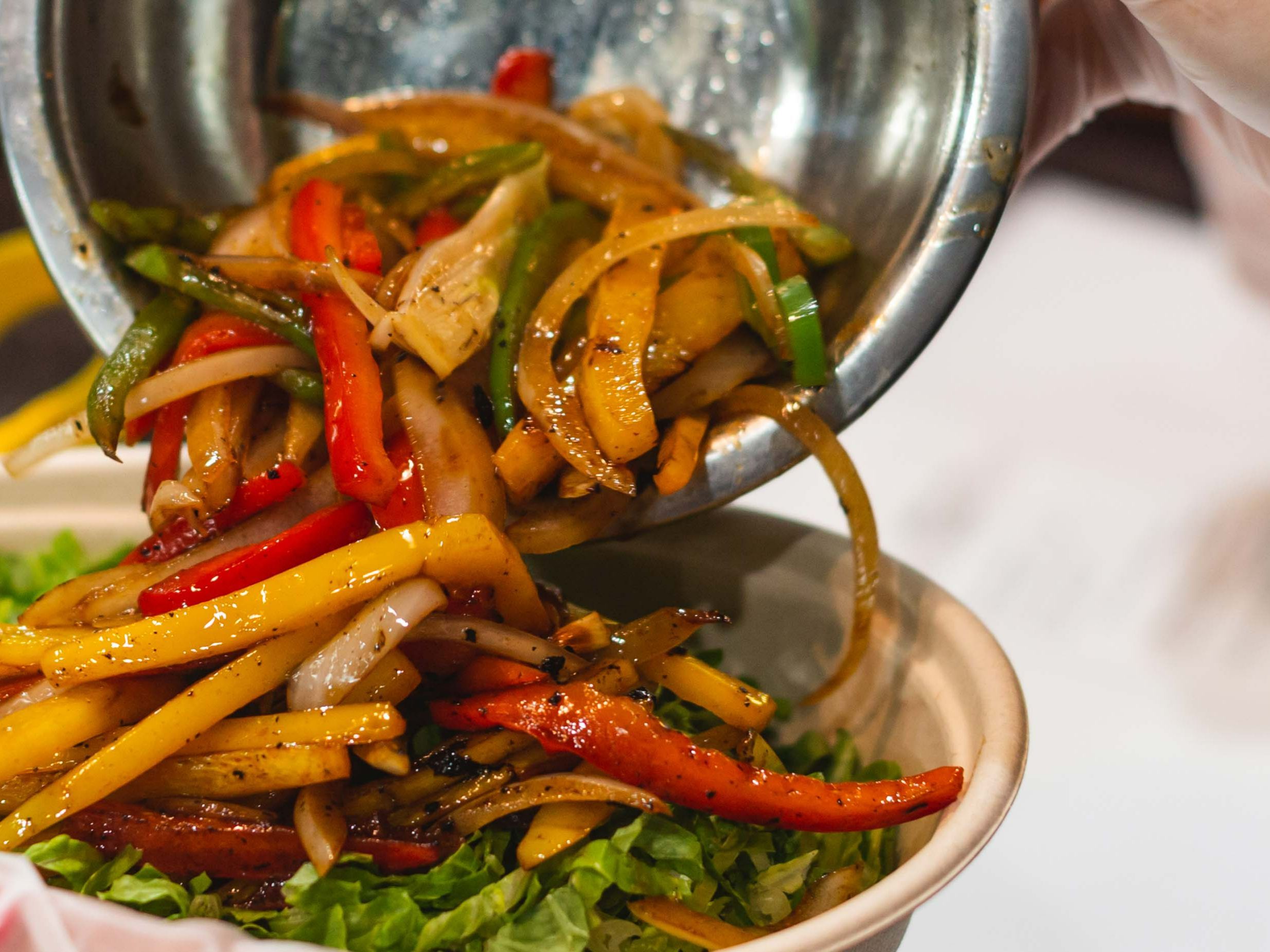 Mushroom Fajita Bowl.