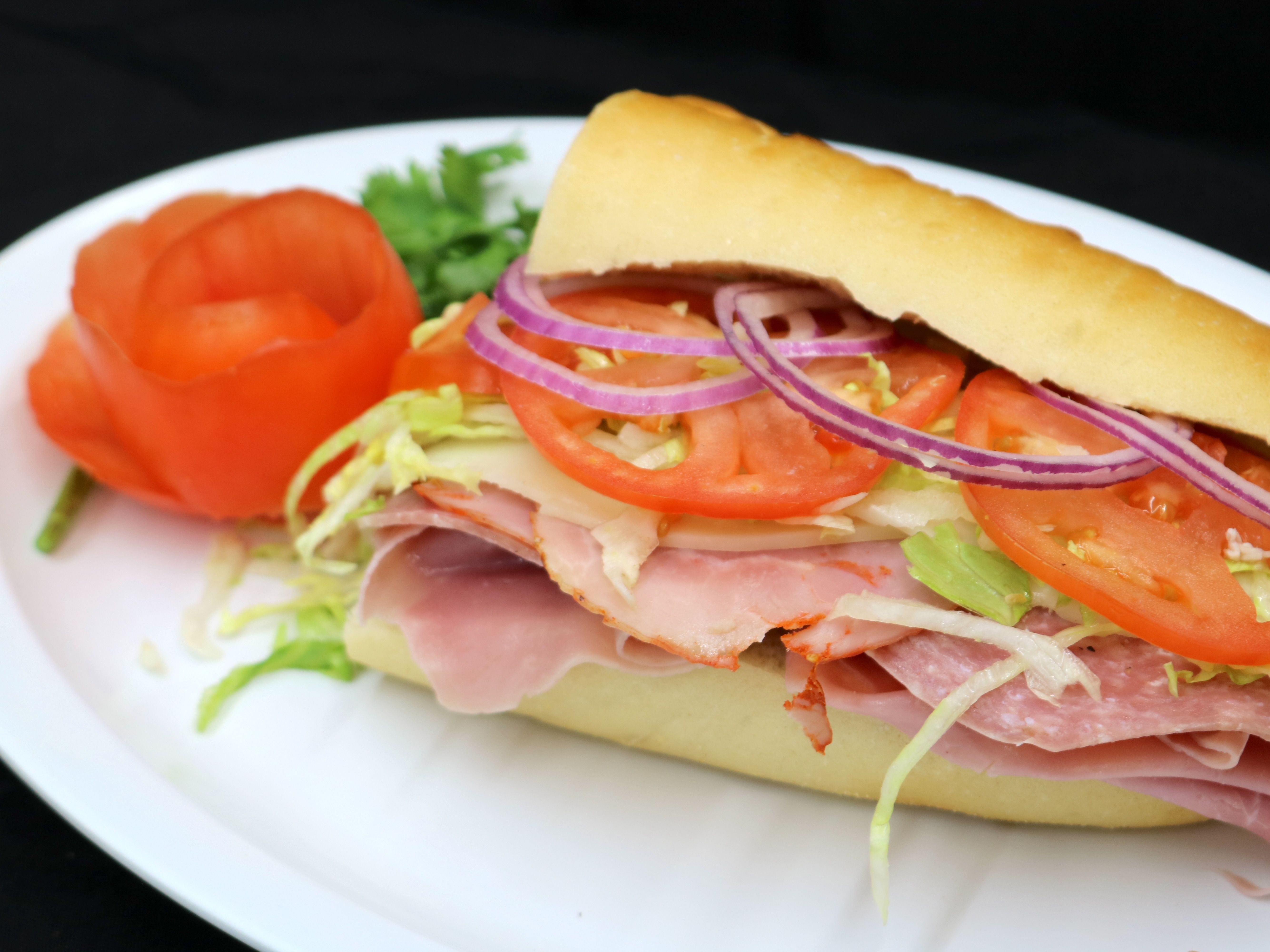 Italian Sub w/ Works Half.