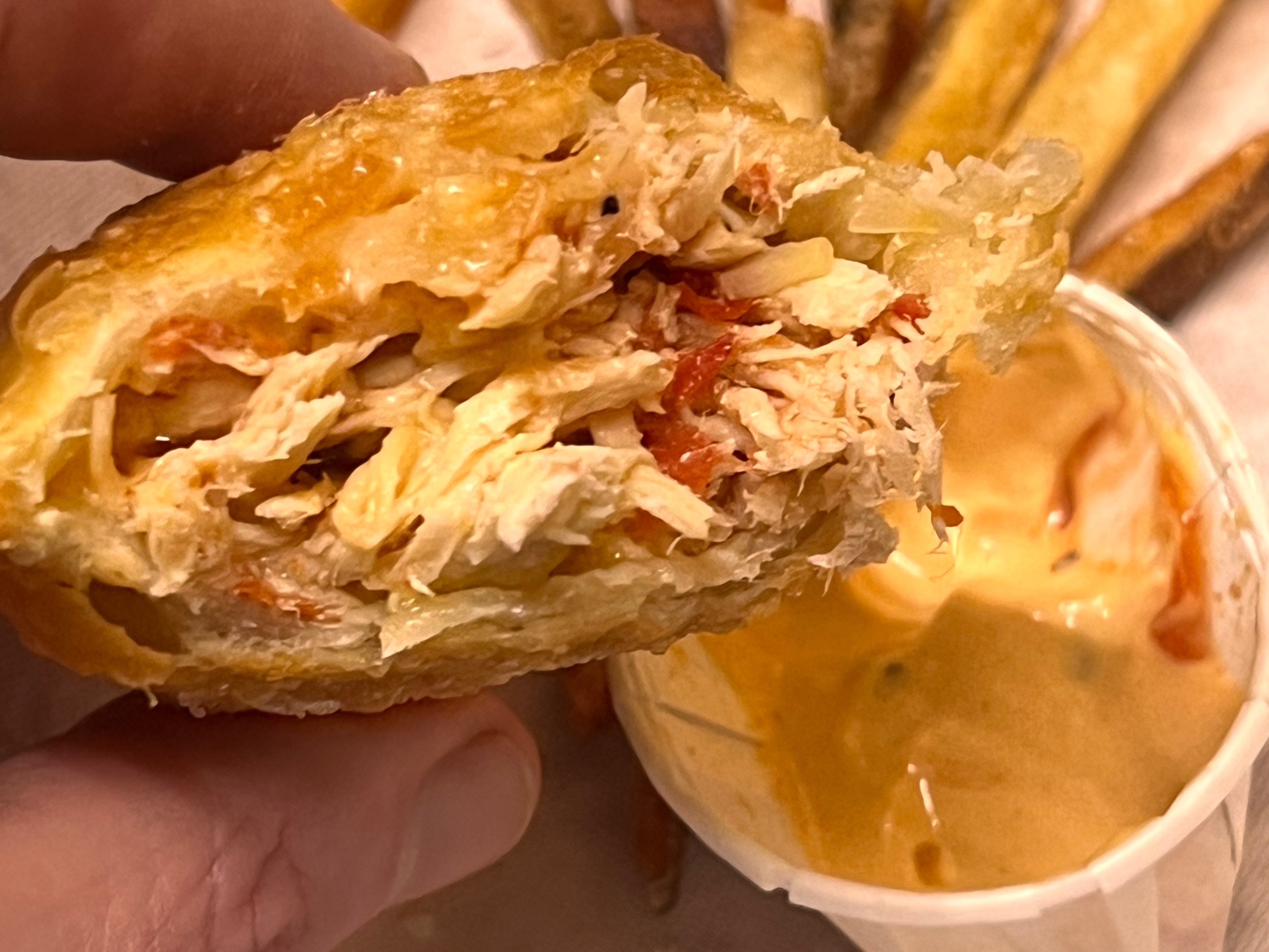 Chicken Picadillo Empanada.