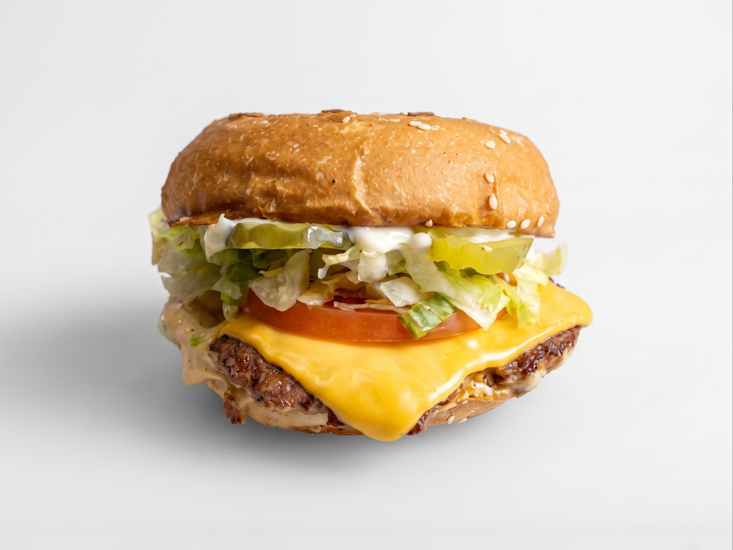 Junior W/ Cheese Burger.