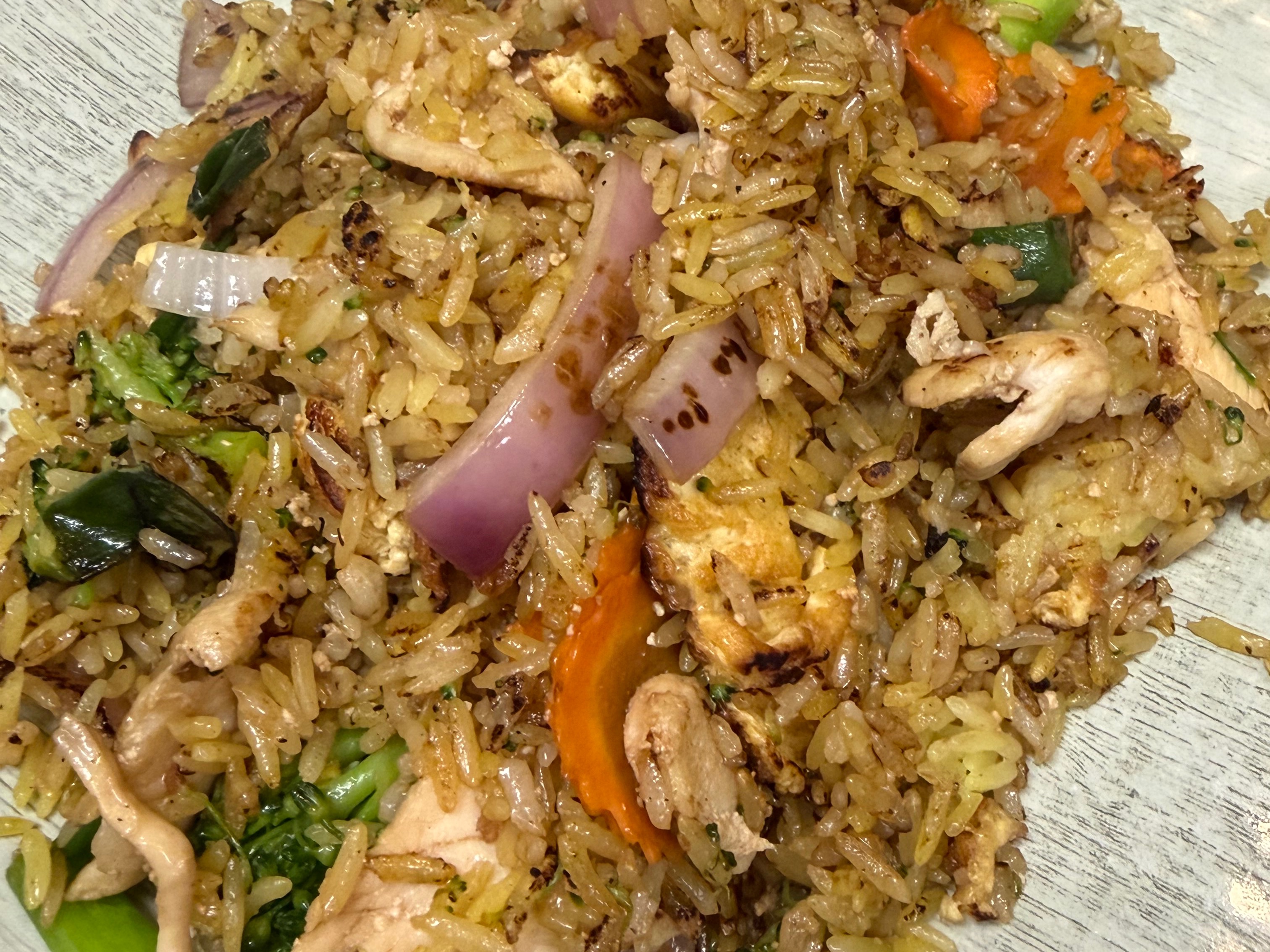 Shawn's Tom Yum Fried Rice.