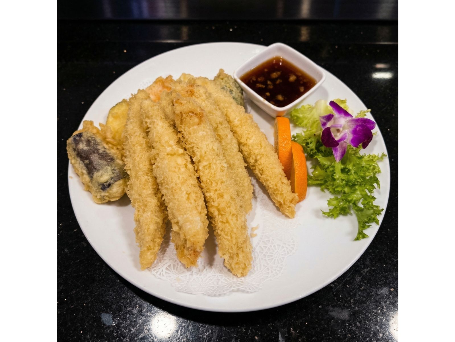 Chicken & Vegetable Tempura (Dinner).