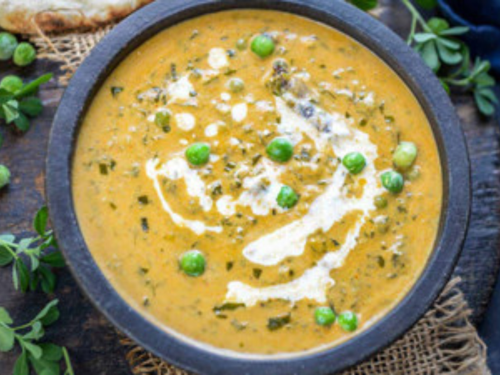 Cashew Malai Muttor Methi.
