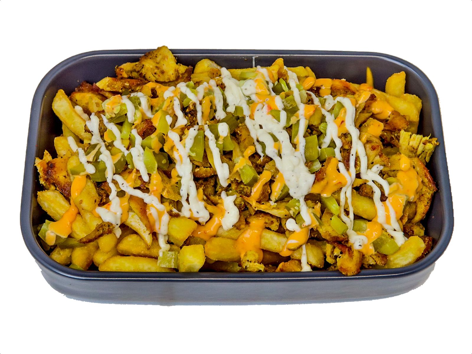 CHICKEN SHWARMA FRIES.