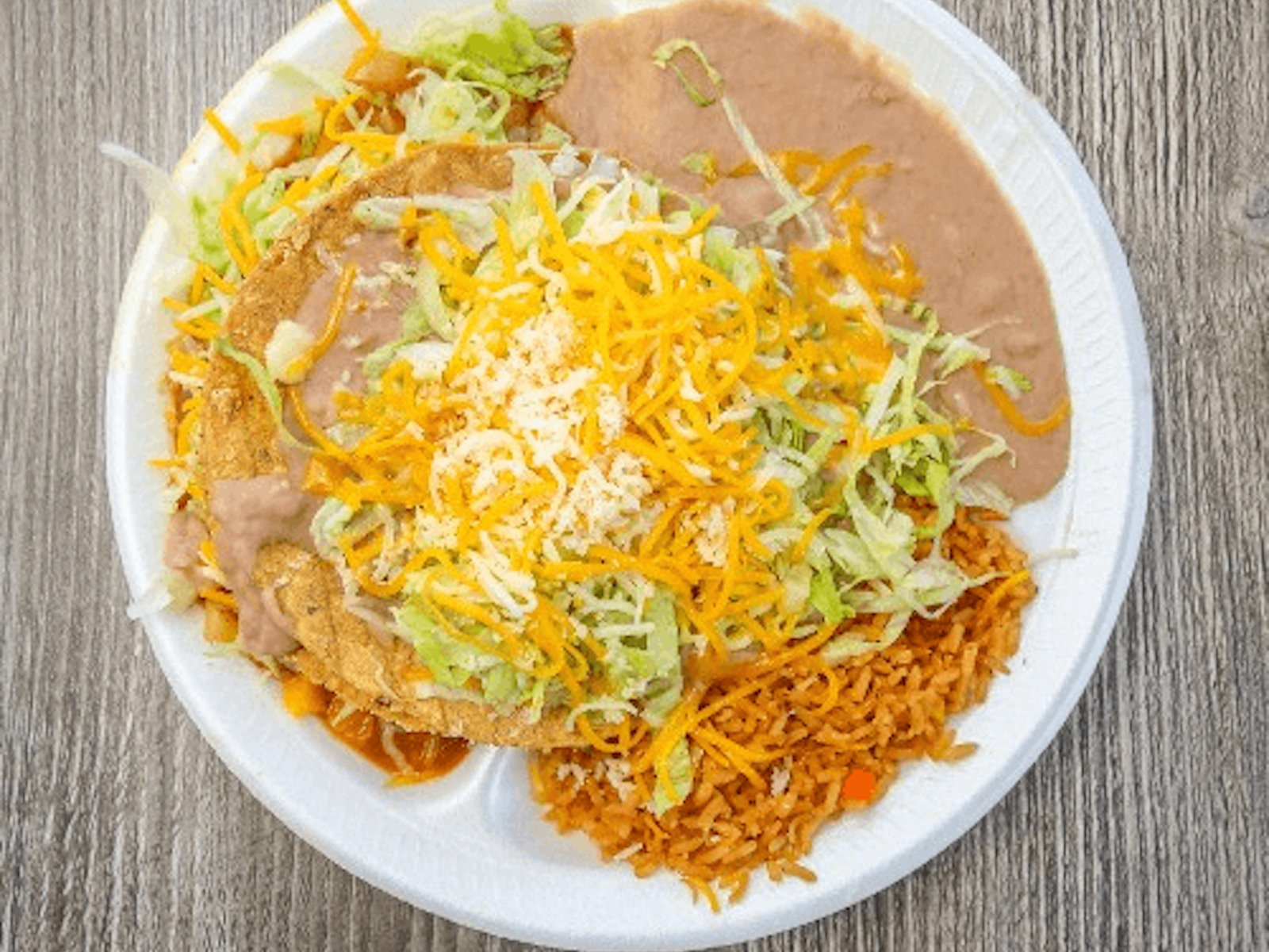 Classic Chicken Tostada.