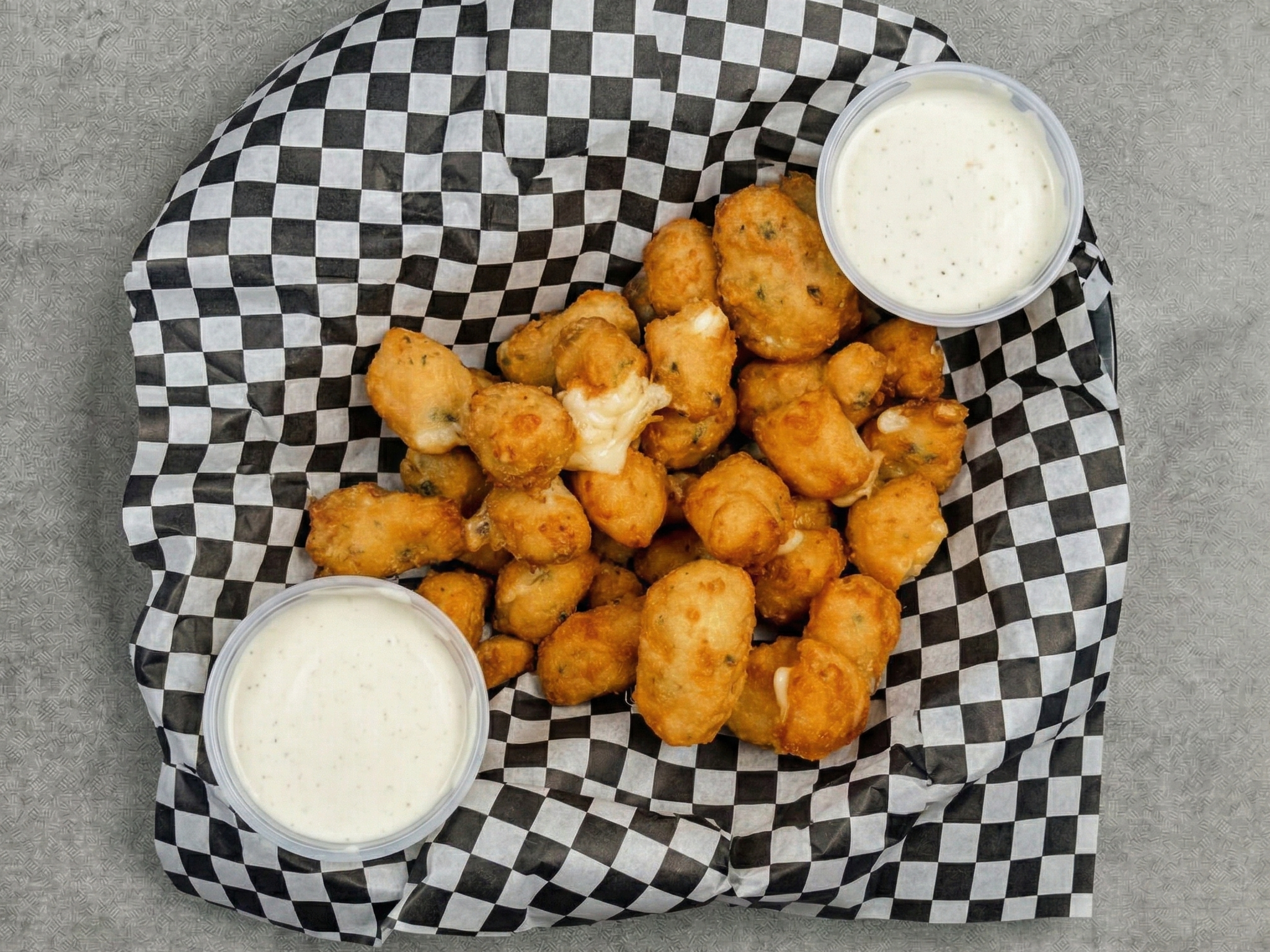 Garlic Cheese Curds.