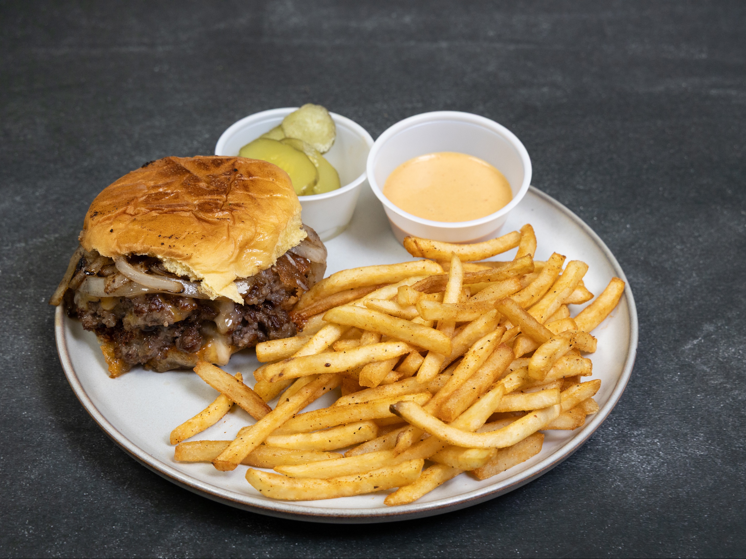BBQ Bacon Smash Burger.